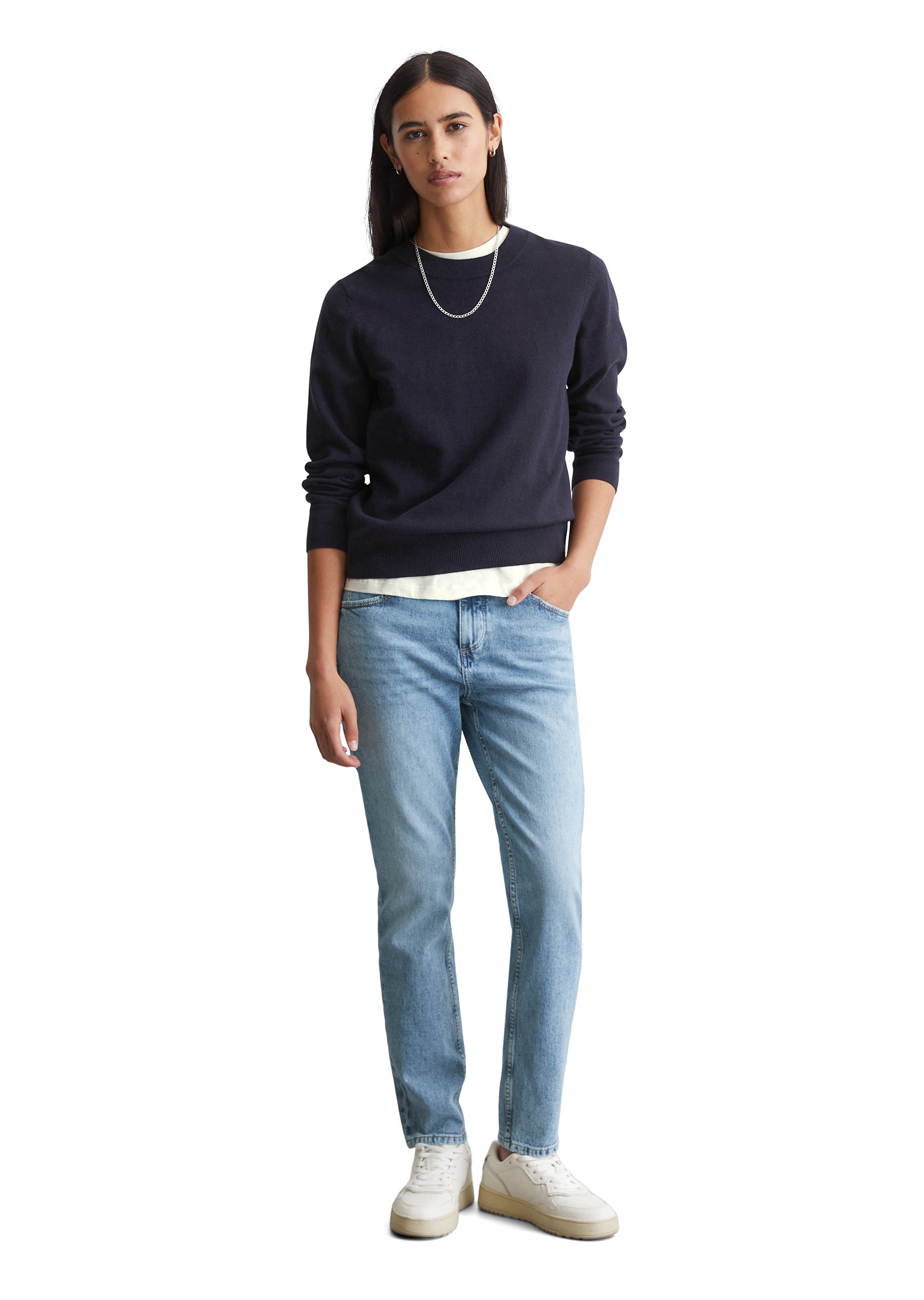 Marc O'Polo DENIM Strickpullover »aus Soft Cotton Stretch«