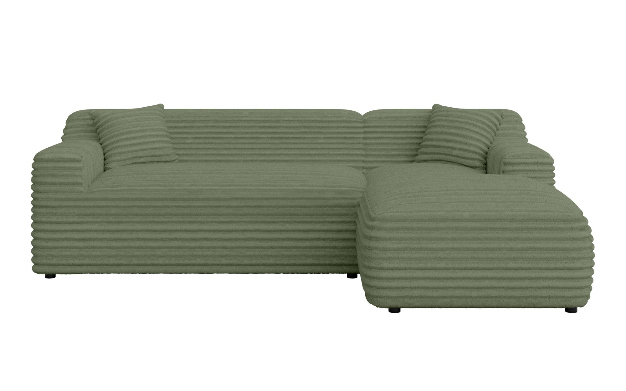 Home affaire Ecksofa »LILLIANA Designsofa, L-Form mit Recamiere rechts/links bestellbar«, L-Form mit Wellenunterfederung, Maße B/T/H: 256/160/76 cm