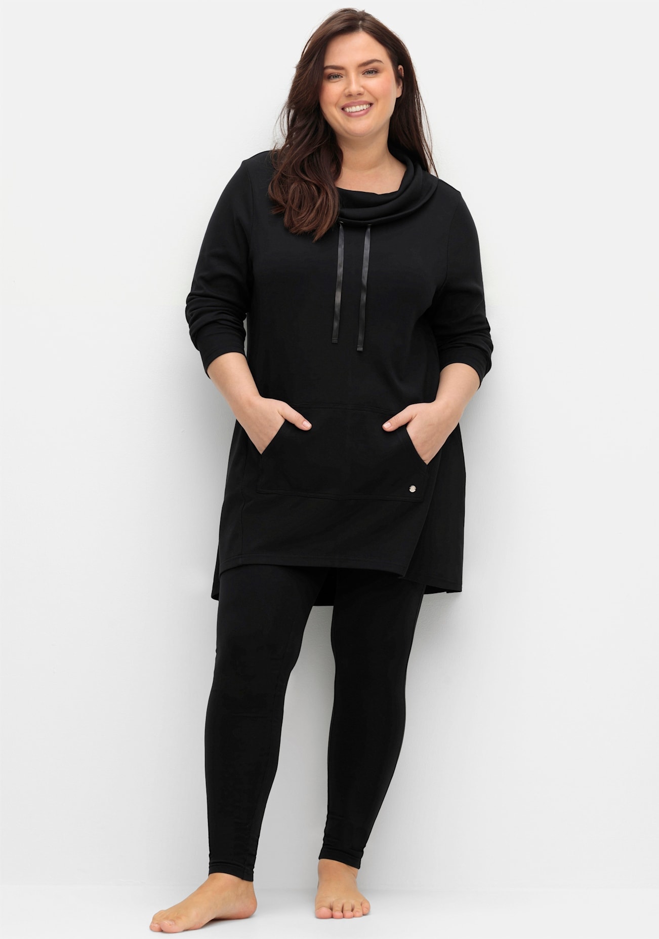 Sheego Longshirt "Sweatshirt" 1 Stk. tlg. günstig online kaufen