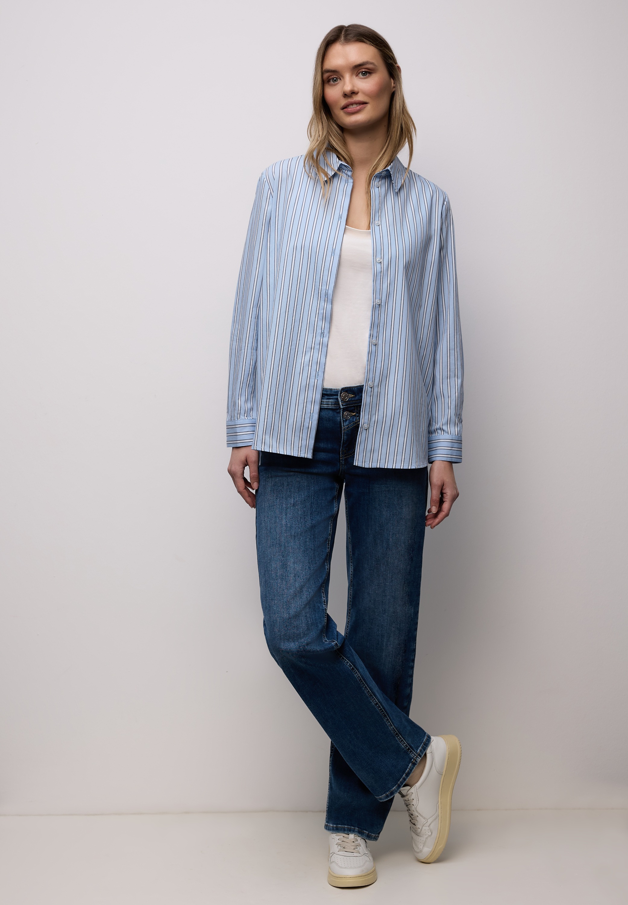 Thumbnail - STREET ONE Langarmbluse aus reiner Baumwolle