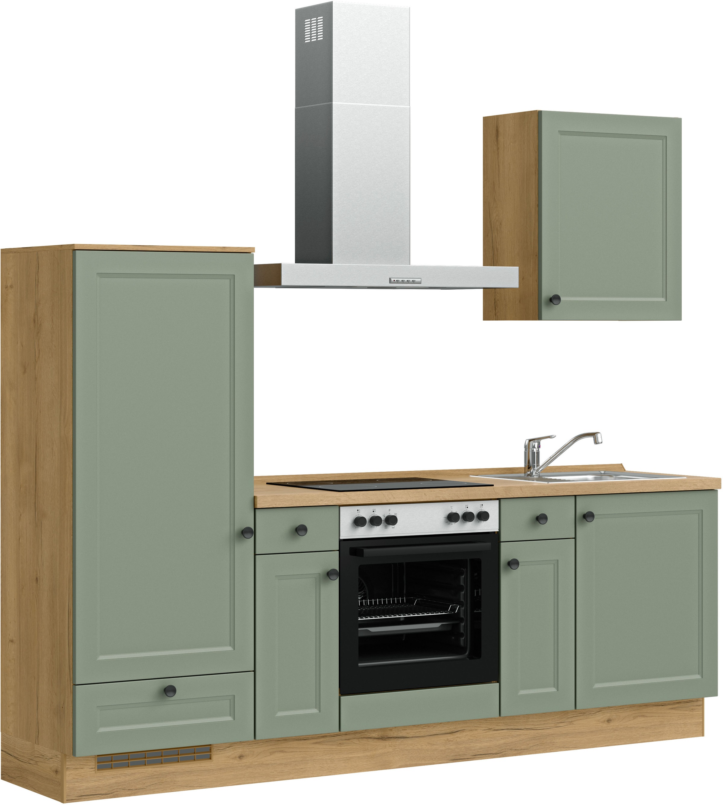 nobilia® Küchenzeile »"Cascada I"«, vormontiert, Ausrichtung wählbar, Breite 240 cm, wahlw. mit E-Geräten
