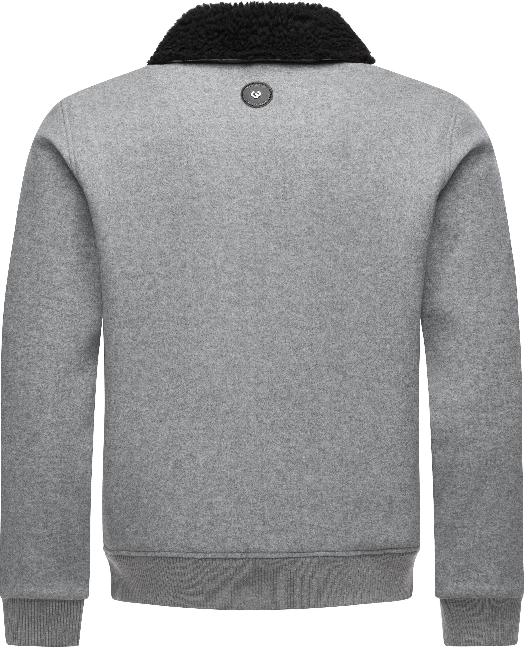 Ragwear Outdoorjacke »Sivval Felt«, ohne Kapuze, lässige Herren Jacke in Woll-Optik mit kuscheligem Kragen