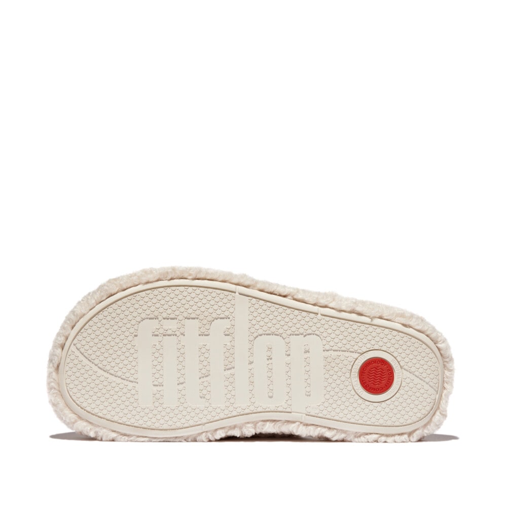 Fitflop Pantoffel »iQUSHION D-LUXE PADDED TEDDY SLIPPER MULES«, Hausschuh, Clog mit Warmfutter