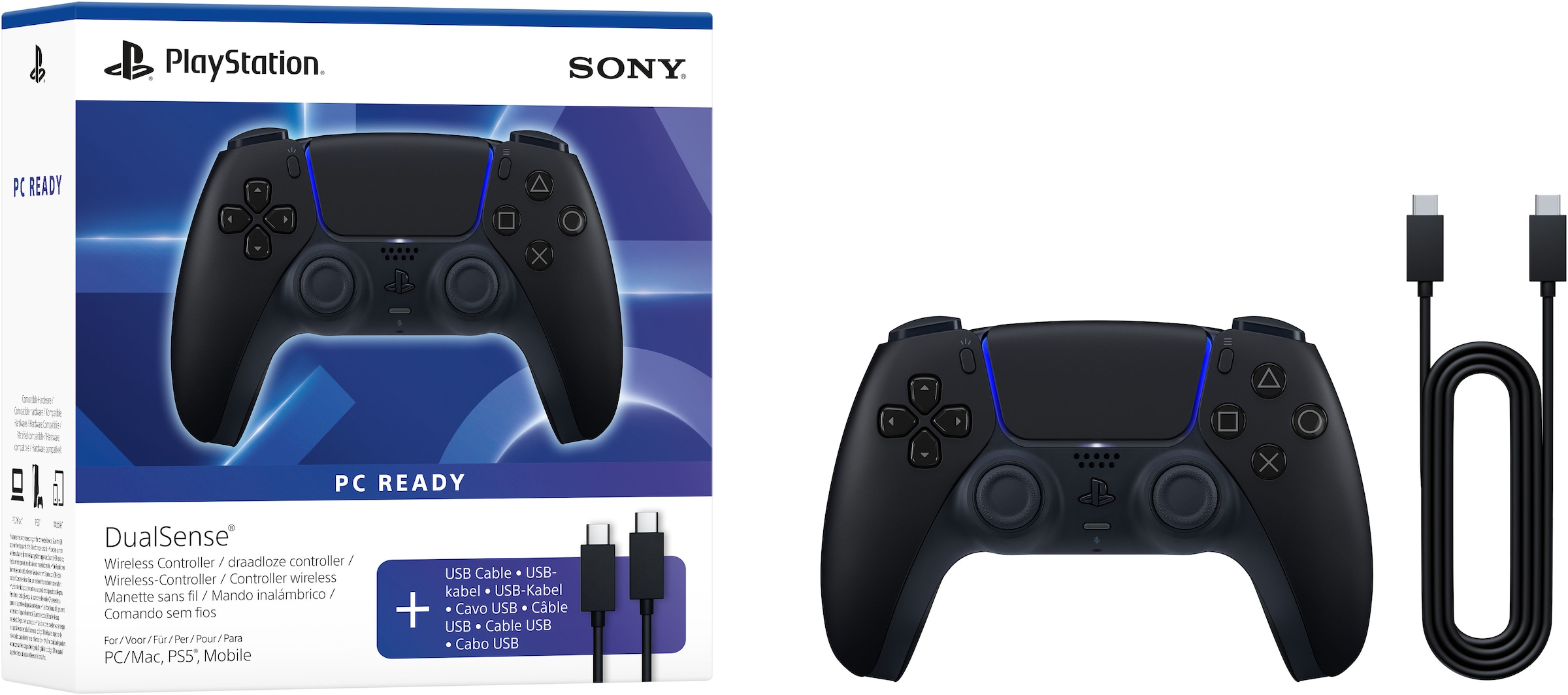 PlayStation 5 PlayStation 5-Controller »DualSense® Wireless-Controller + USB-Kabel für PC«