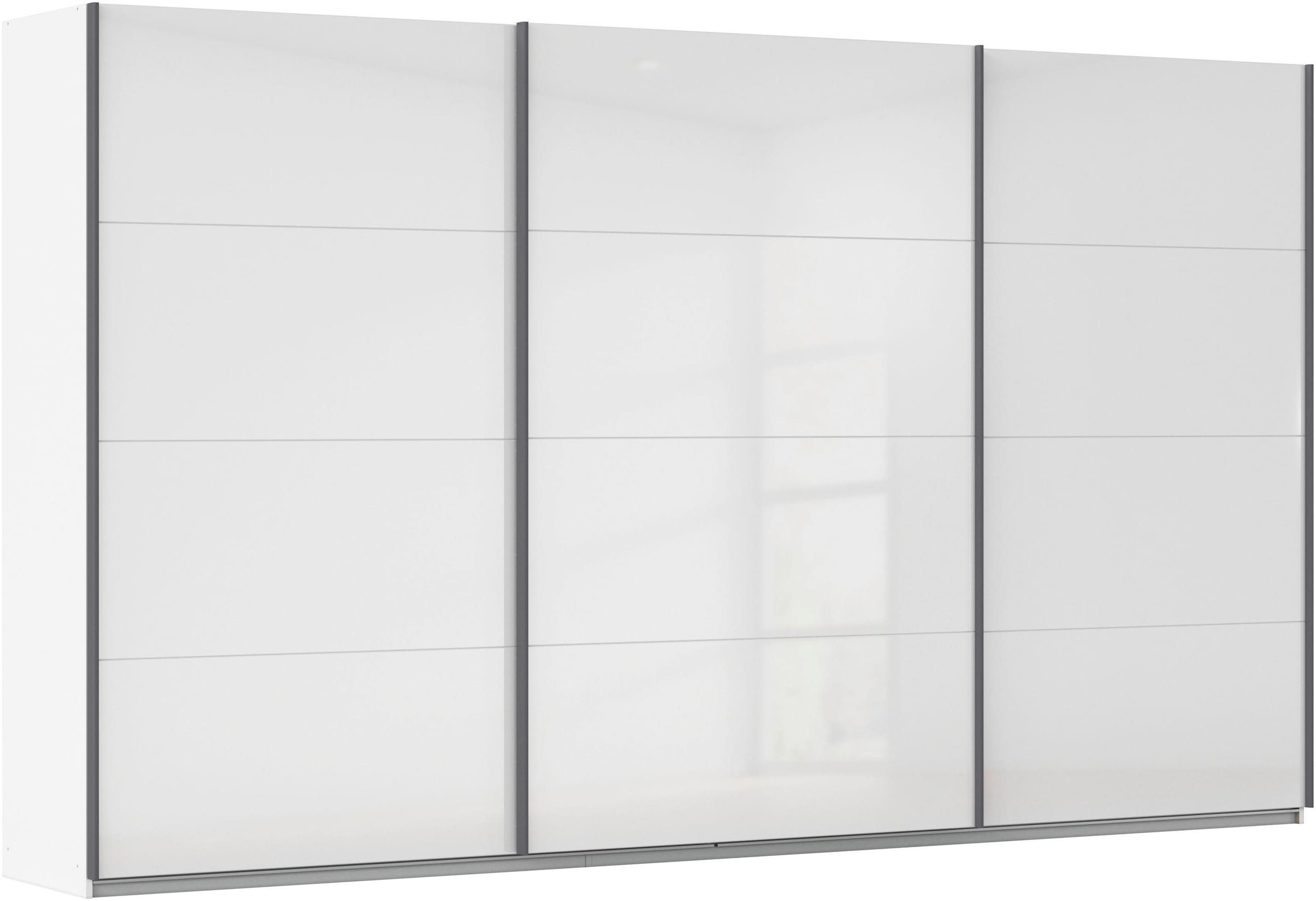 OTTO home Schwebetürenschrank "Kleiderschrank Schrank Garderobe AGORDO mit Dekor- oder Hochglanzfront" Breiten 203/271/315/360 cm in drei Griff-Farben - NEU: Farbe SCHWARZ, in 4 Breiten und 2 Höhen MADE IN GERMANY