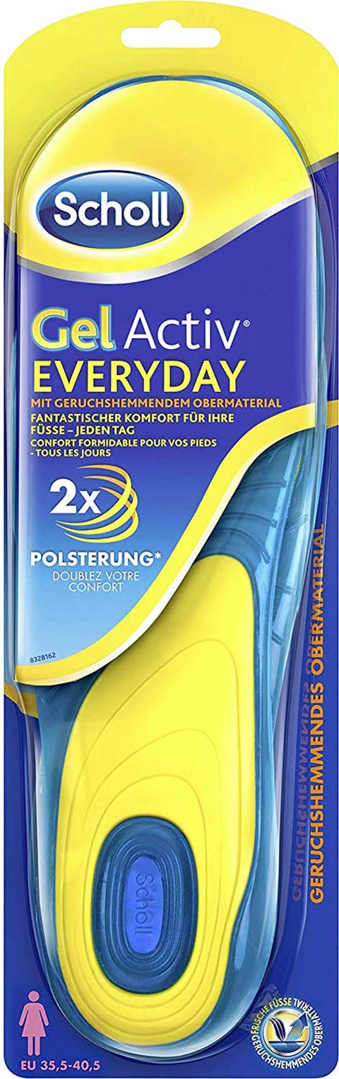 Scholl Einlegesohlen »GelActiv Everyday Frauen«, Für Freizeitschuhe - Verbesserter Komfort durch doppelte Polsterung