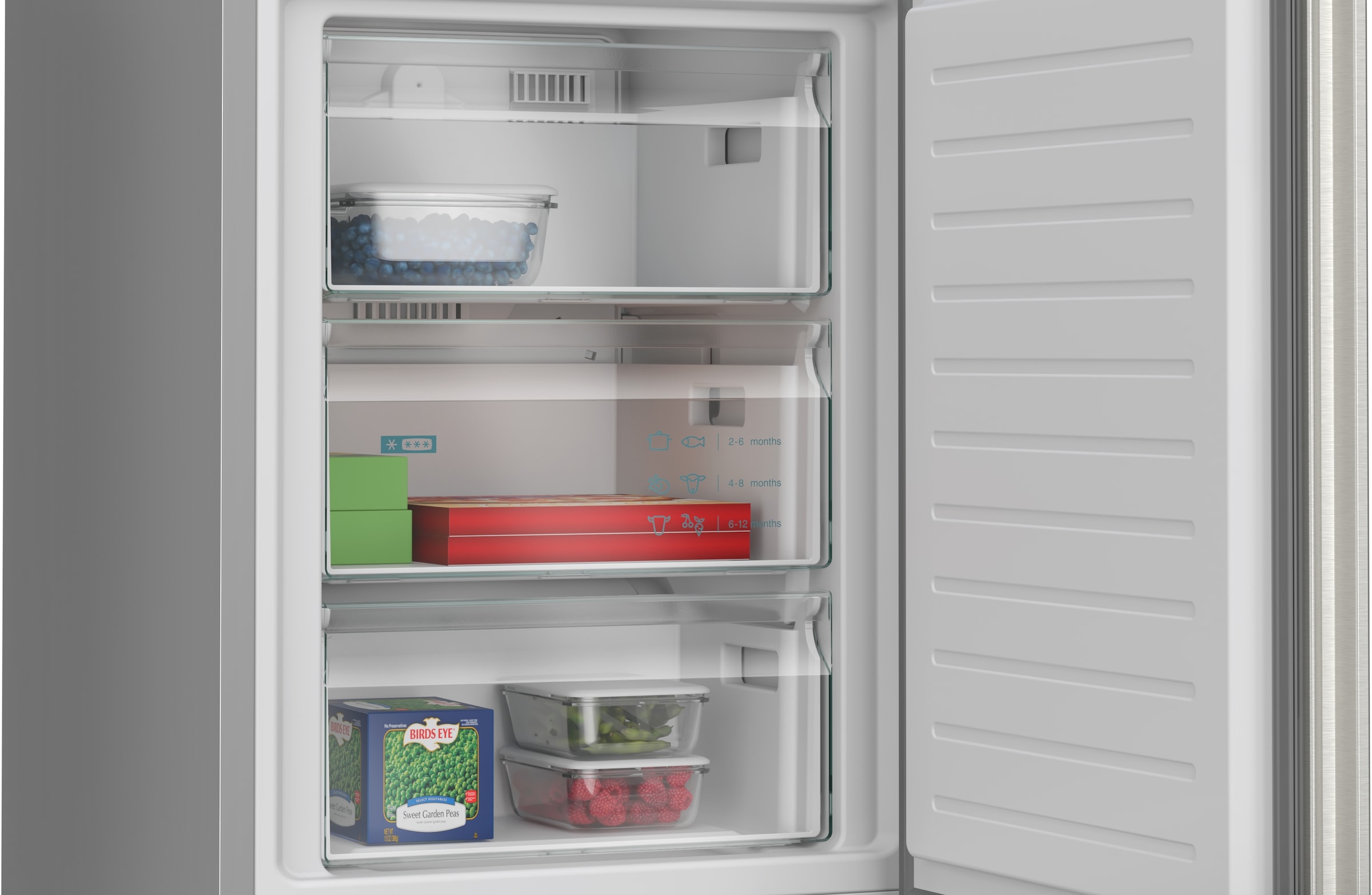 SIEMENS Kühl-/Gefrierkombination iQ300 »KG39NVIBG« 203 cm hoch 60 cm breit hyperFresh System für frisches Obst und Gemüse sowie Total noFrost