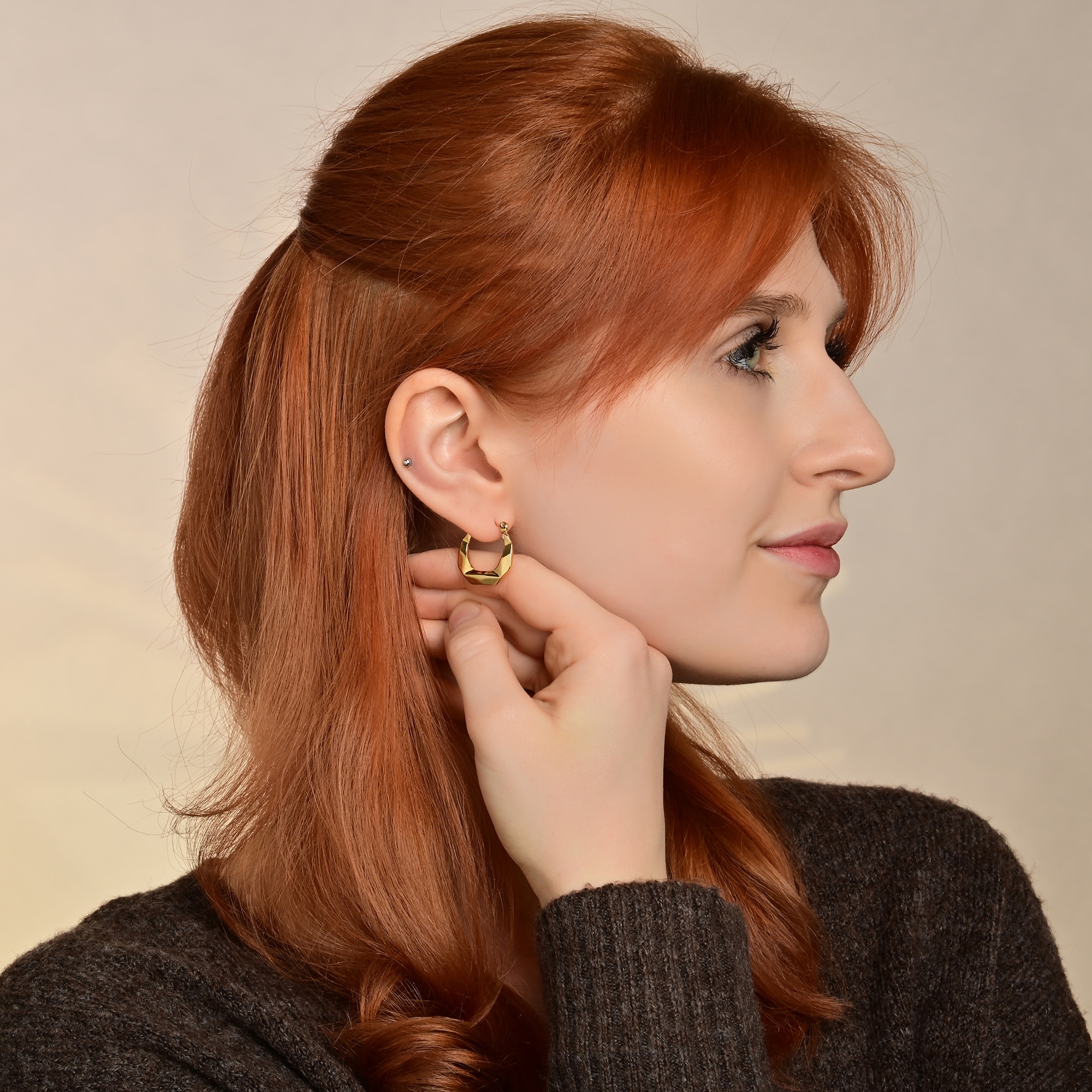 Adelia´s Klappcreolen »Damen Ohrringe – Klappcreole aus Edelstahl« Zum Verschenken an Menschen, die Ihnen am Herzen liegen