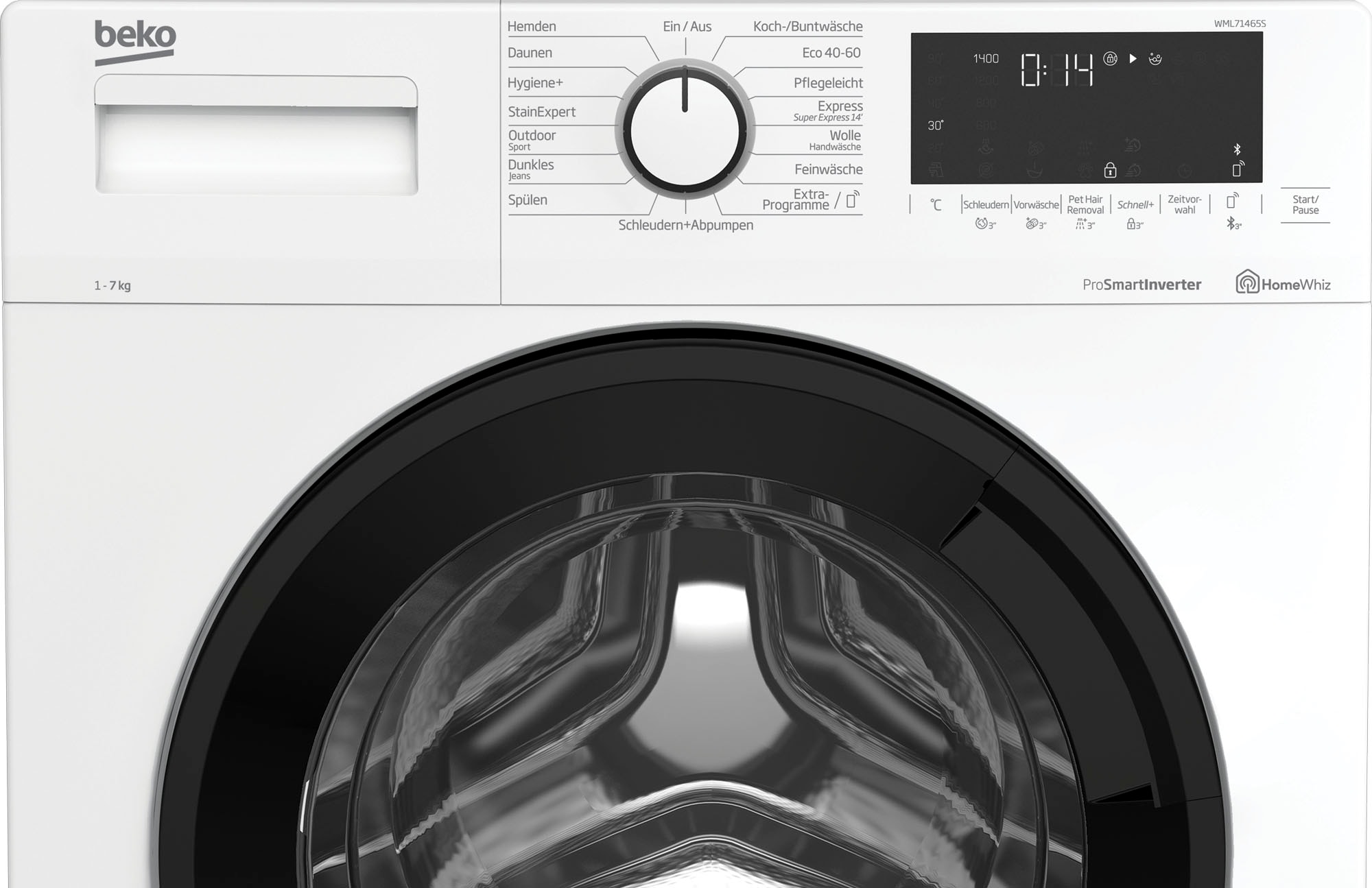 7 kg, BEKO 1400 Waschmaschine kaufen U/min »WML71465S«, | BAUR WML71465S, online