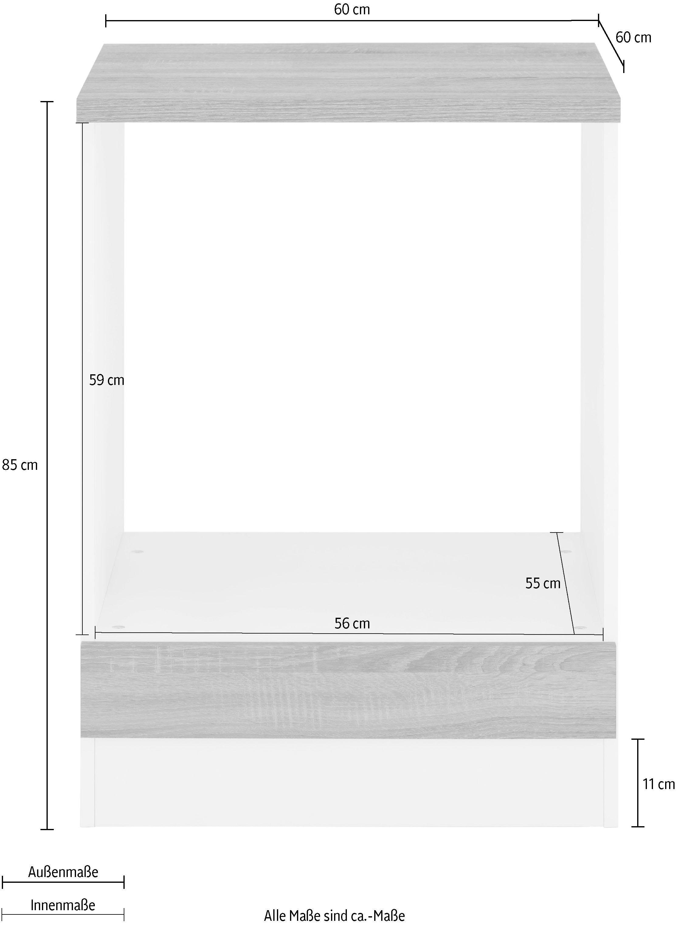 HELD MÖBEL Herdumbauschrank »Gera«, Breite 60 cm