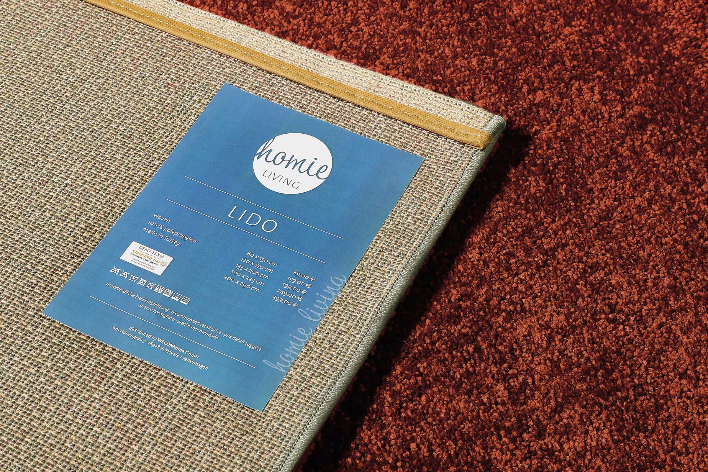 Homie Living Teppich »Lido HL-822937«, rechteckig, 18 mm Höhe