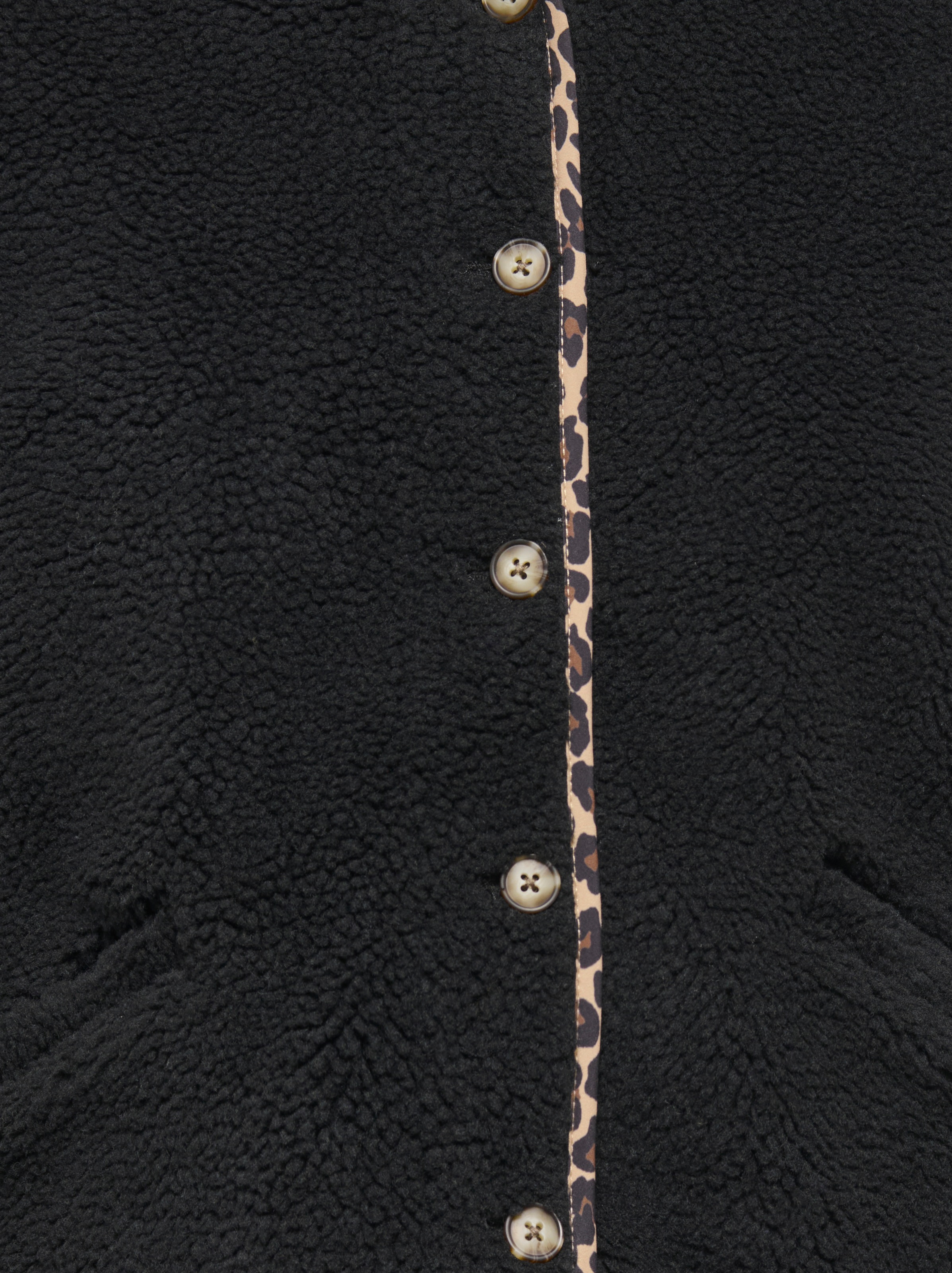 ONLY Plüschjacke »ONLBABY TEDDY REVERSIBLE JACKET PNT« Kunstfaser, Plüsch, Wendejacke
