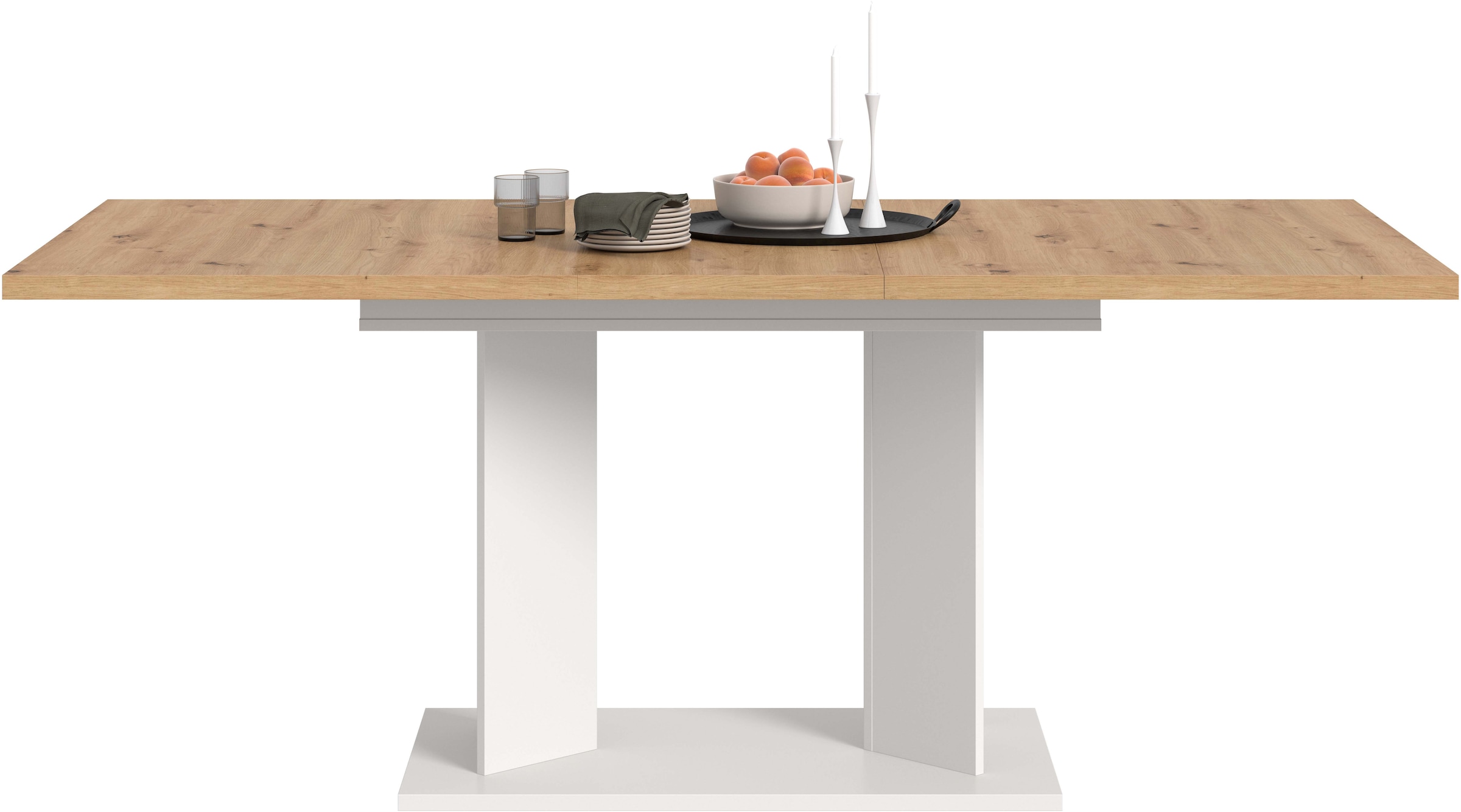 Home affaire Esstisch »GERO, 150-190 cm, ausziehbar, Säulengestell« in verschiedenen Ausführungen erhältlich, 1 Stk. tlg. Tisch, Esstisch, Esszimmer, Esszimmertisch, Küchetisch, Bartisch