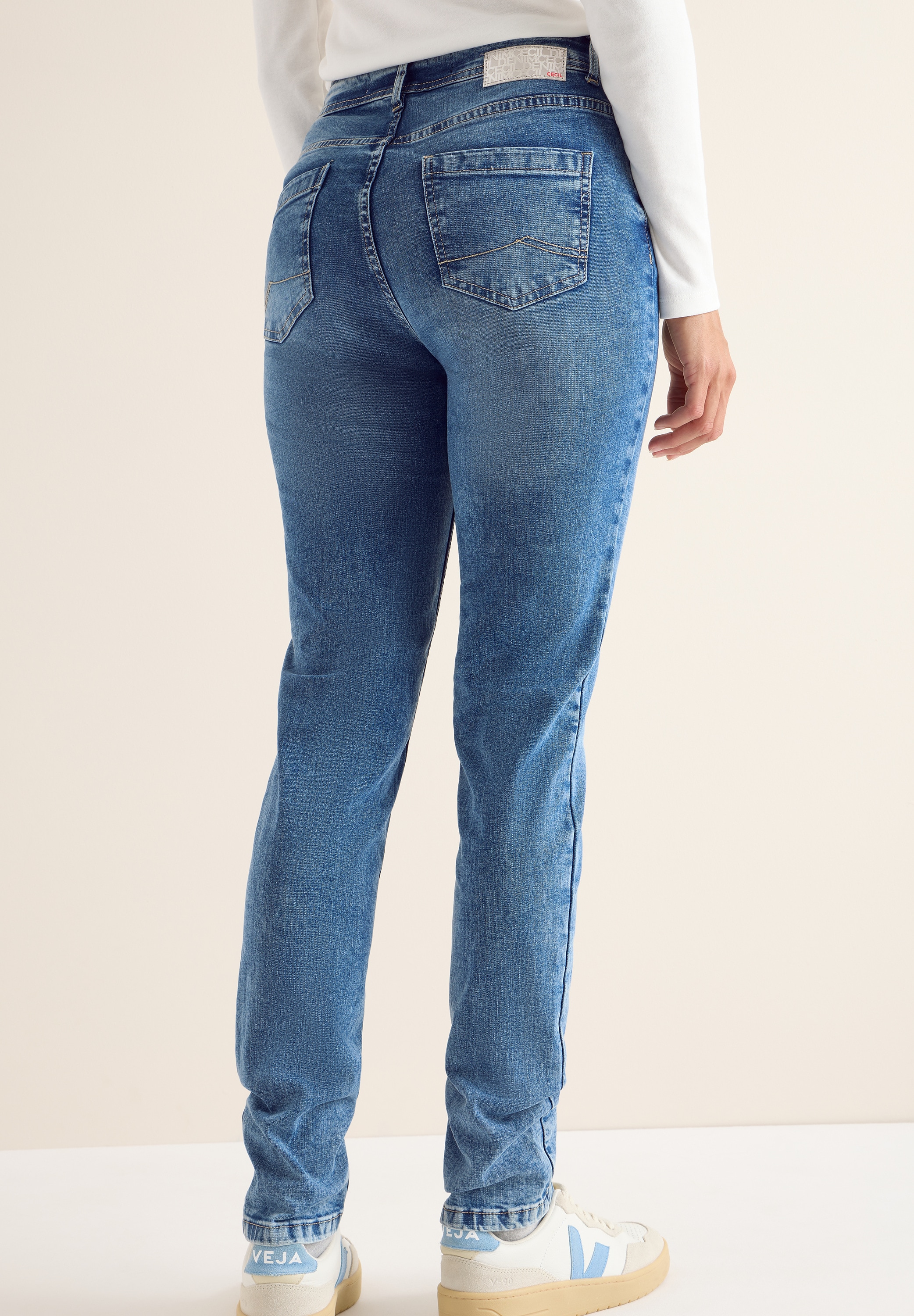 Cecil Slim-fit-Jeans »Style Toronto«, High Waist, im 5-Pocket-Stil