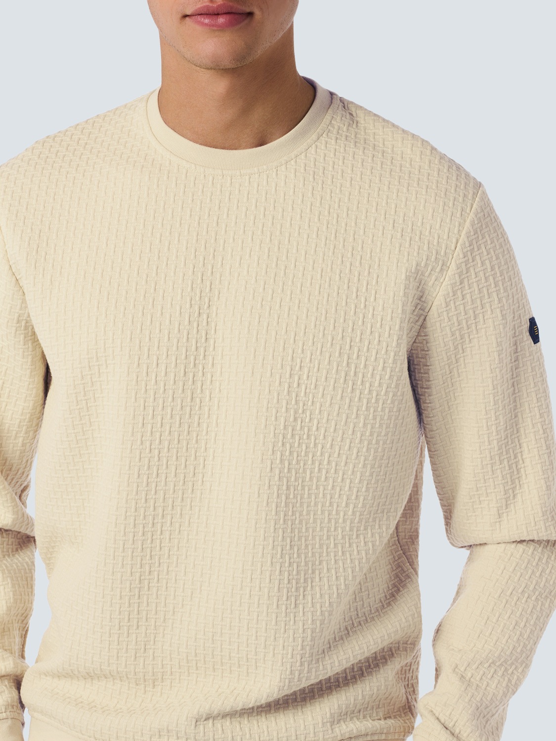 NO EXCESS Sweater »No Excess Jacquard Pullover mit Rundhalsausschnitt«