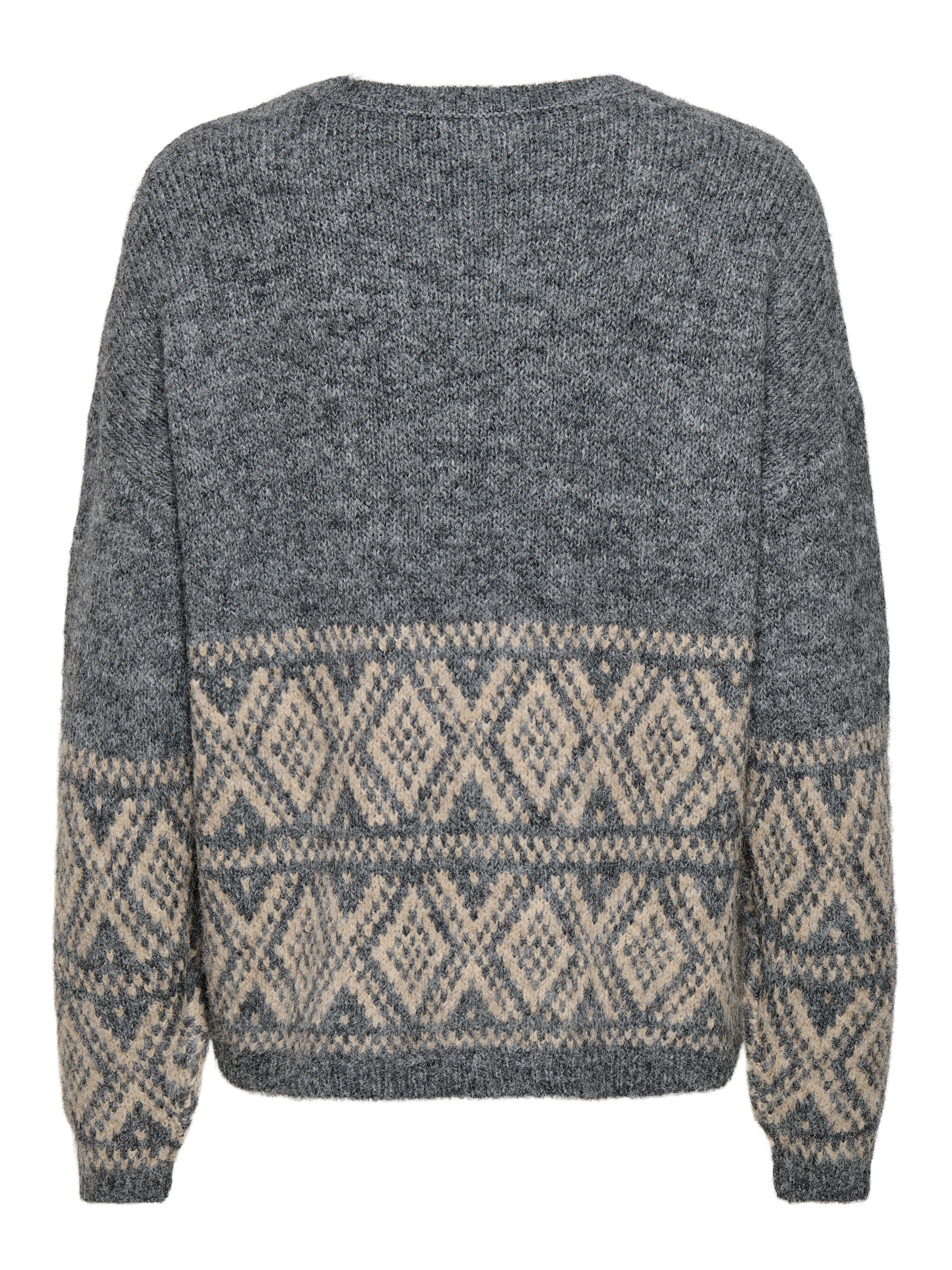 JDY Strickpullover »JDYDINA L/S ON FAROE ISLAND PULLOVE KNT« Materialmix