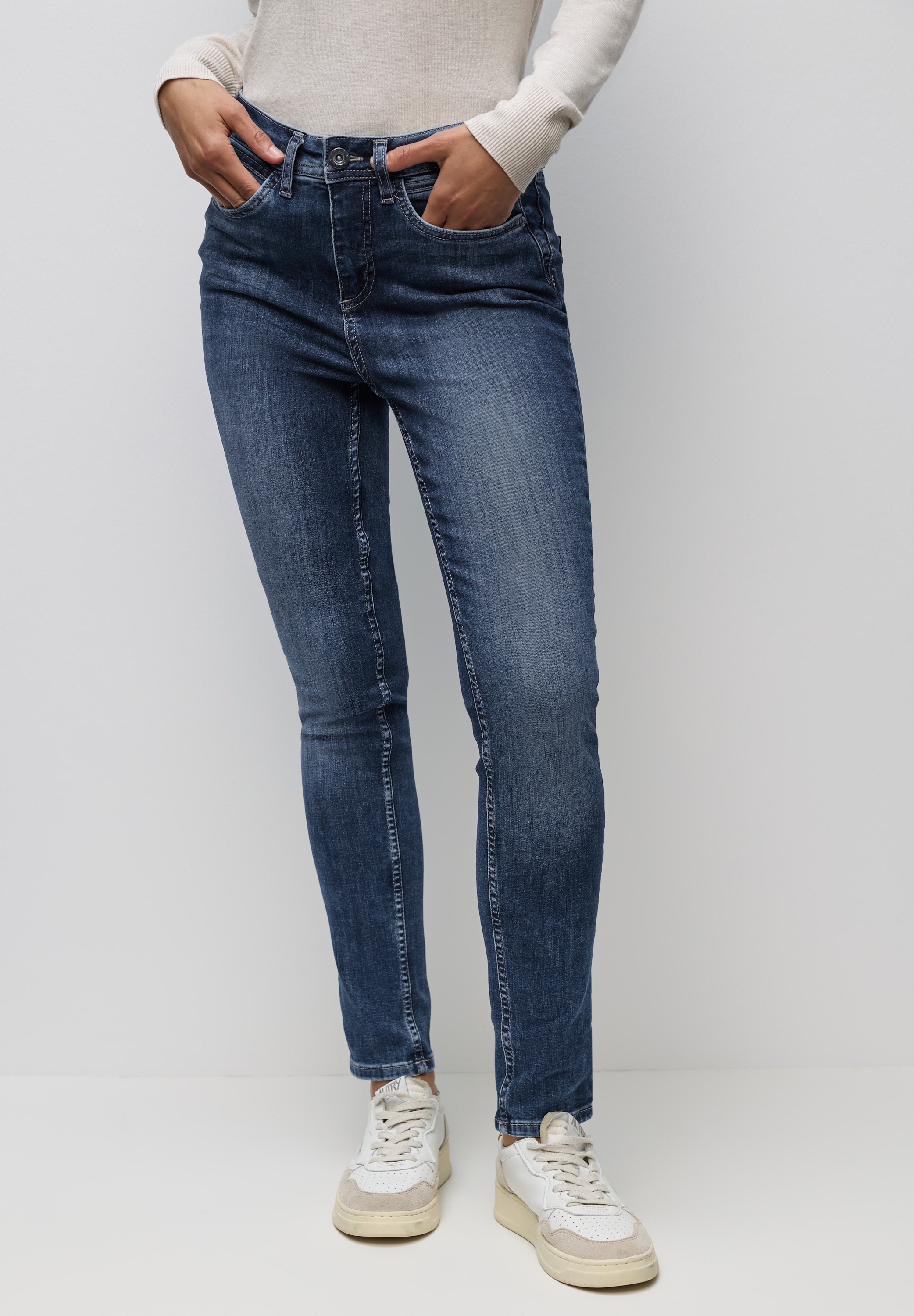 STREET ONE Slim-fit-Jeans, High Waist günstig online kaufen