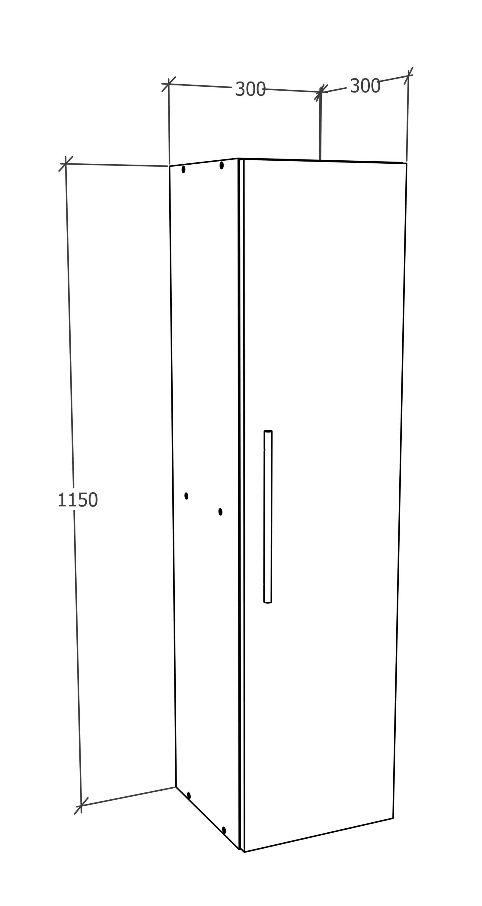 VCM Wandregal »Holz Wandregal Wandschrank Klappschrank Arila XL«