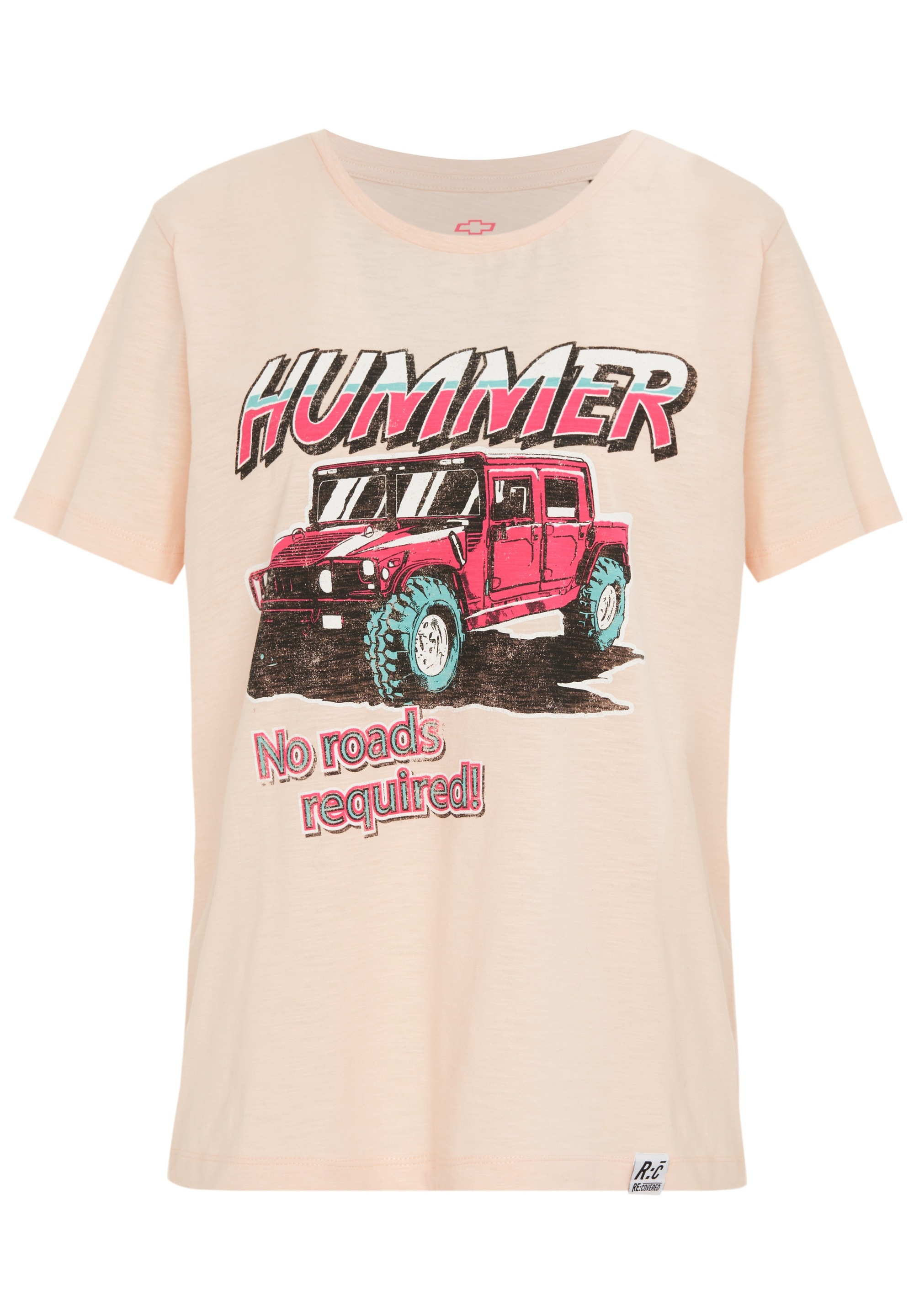 Recovered T-Shirt »No Roads Required Hummer«, (1 tlg.), mit coolem Print