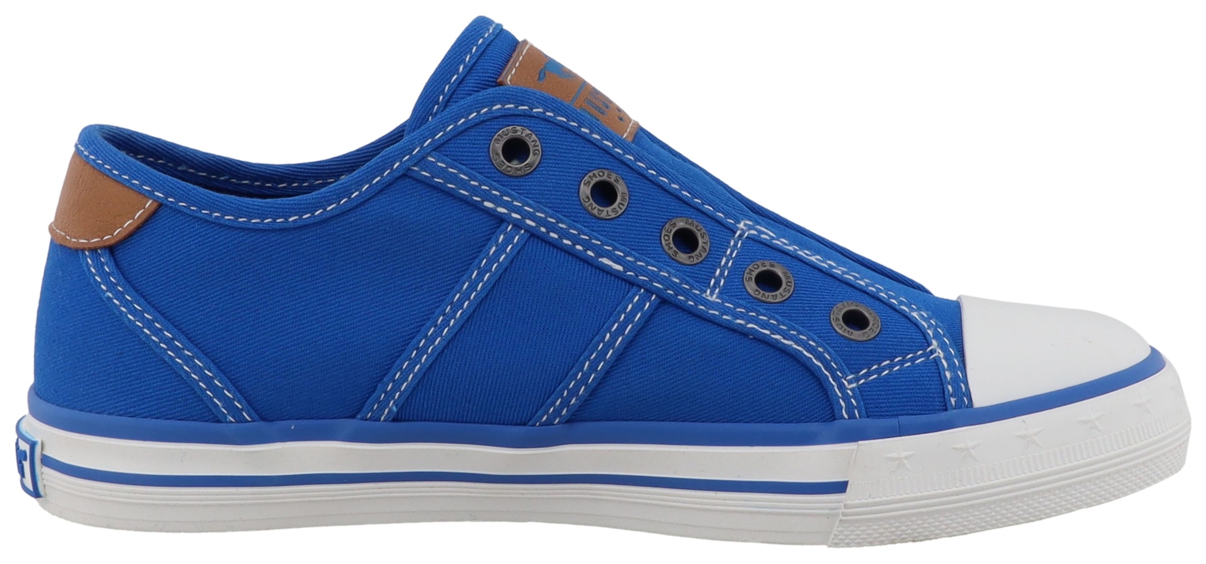 Mustang Shoes Slip-On Sneaker »Gaspare«  Freizeitschuh, Slipper, Halbschuh mit Kontrastnähten