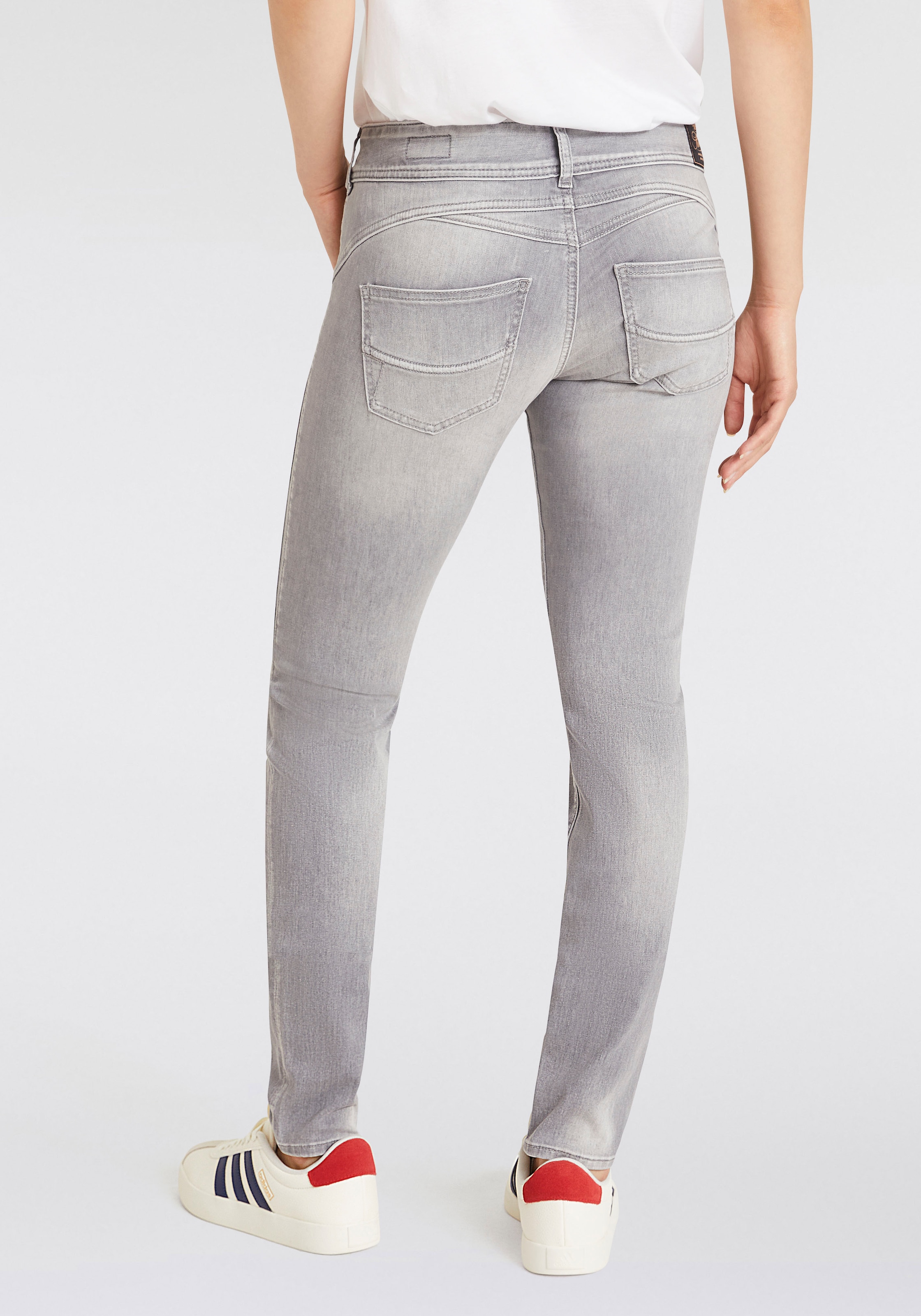 Herrlicher Slim-fit-Jeans "Gila Slim Recycled Denim Grey", im Five-Pocket S günstig online kaufen