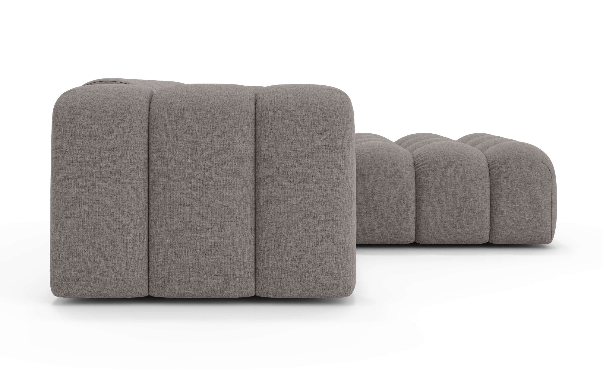 OTTO home Ecksofa »KALLIE Design-Sofa mit Wellenunterfederung, Bubble-Optik, 248/186/72cm«, moderne Steppung, hoher Sitzkomfort und modernes Design