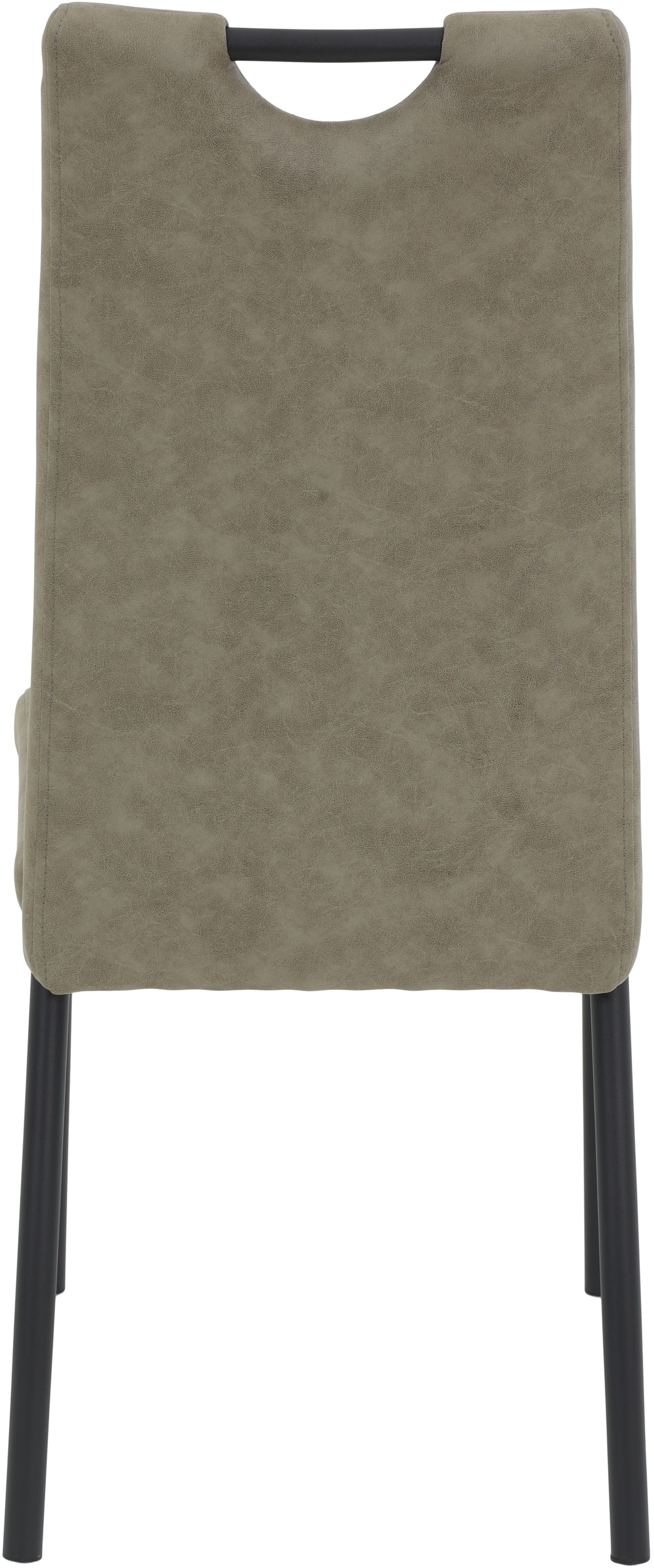 Thumbnail - HELA 4-Fußstuhl "PETRA" (Set) 1 Stk.Vierfußstuhl; Vintage Optik; mit Griff; Rundrohrgestell