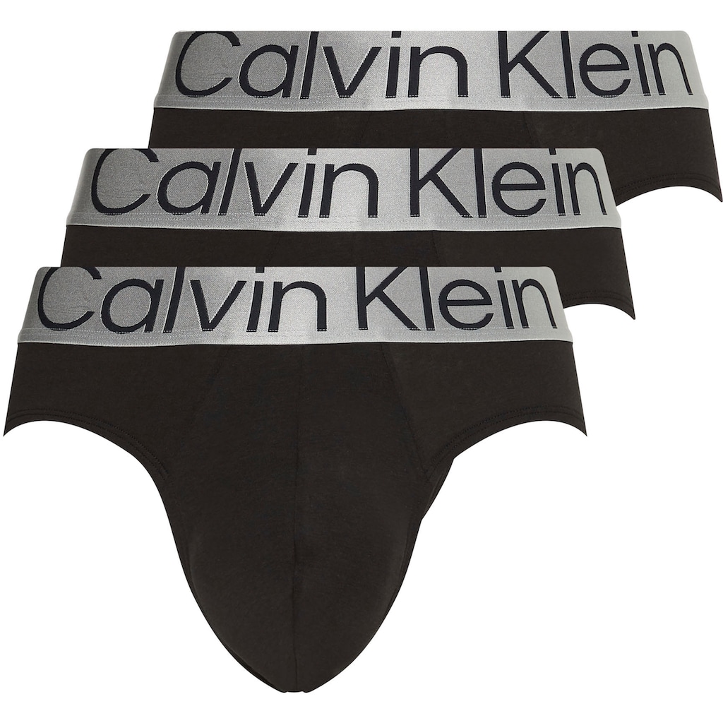 Calvin Klein Underwear Jazz-Pants Slips, (Packung, 3 St., 3er-Pack), mit Logoschriftzug in passendem Ton zum Slip