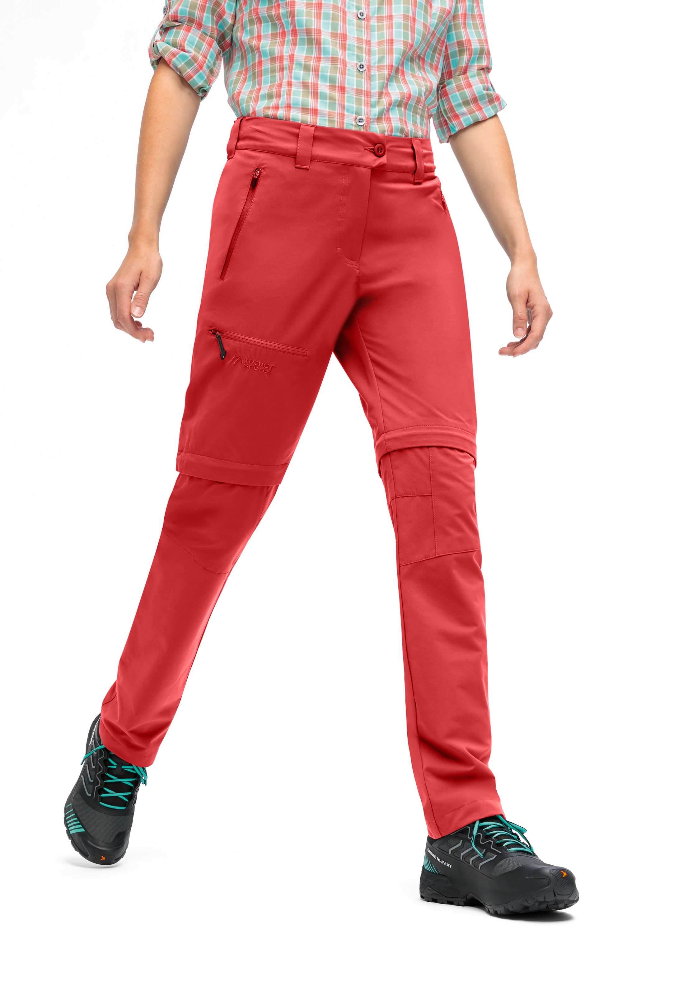 Maier Sports Outdoorhose »Nata Zip Loop«, Damen Wanderhose, Zip-Off Funktionshose, 3 Taschen, Regular Fit