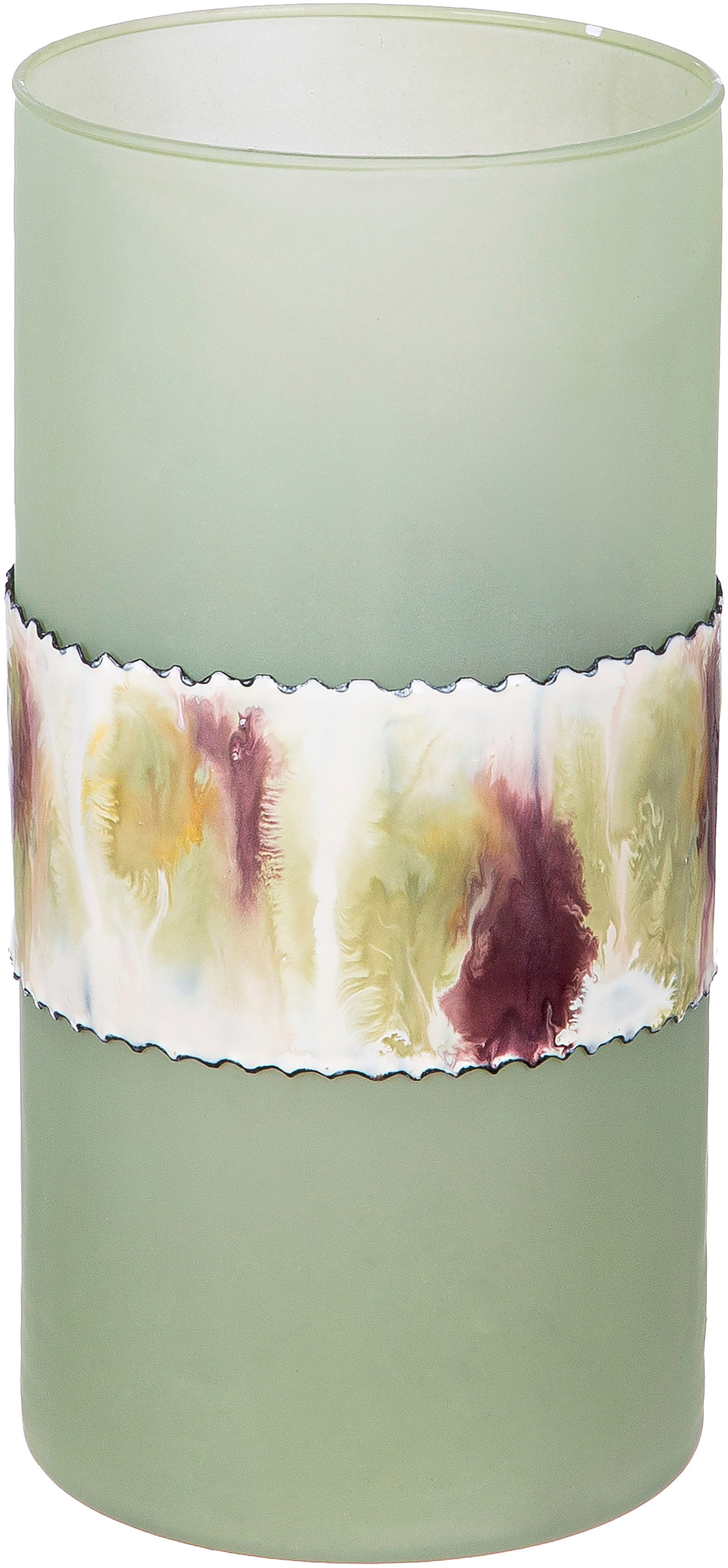 Tischvase »Vase Imperial, röhrenförmig«, (1 St.), aus Aluminium und Glas, wasserdicht,...