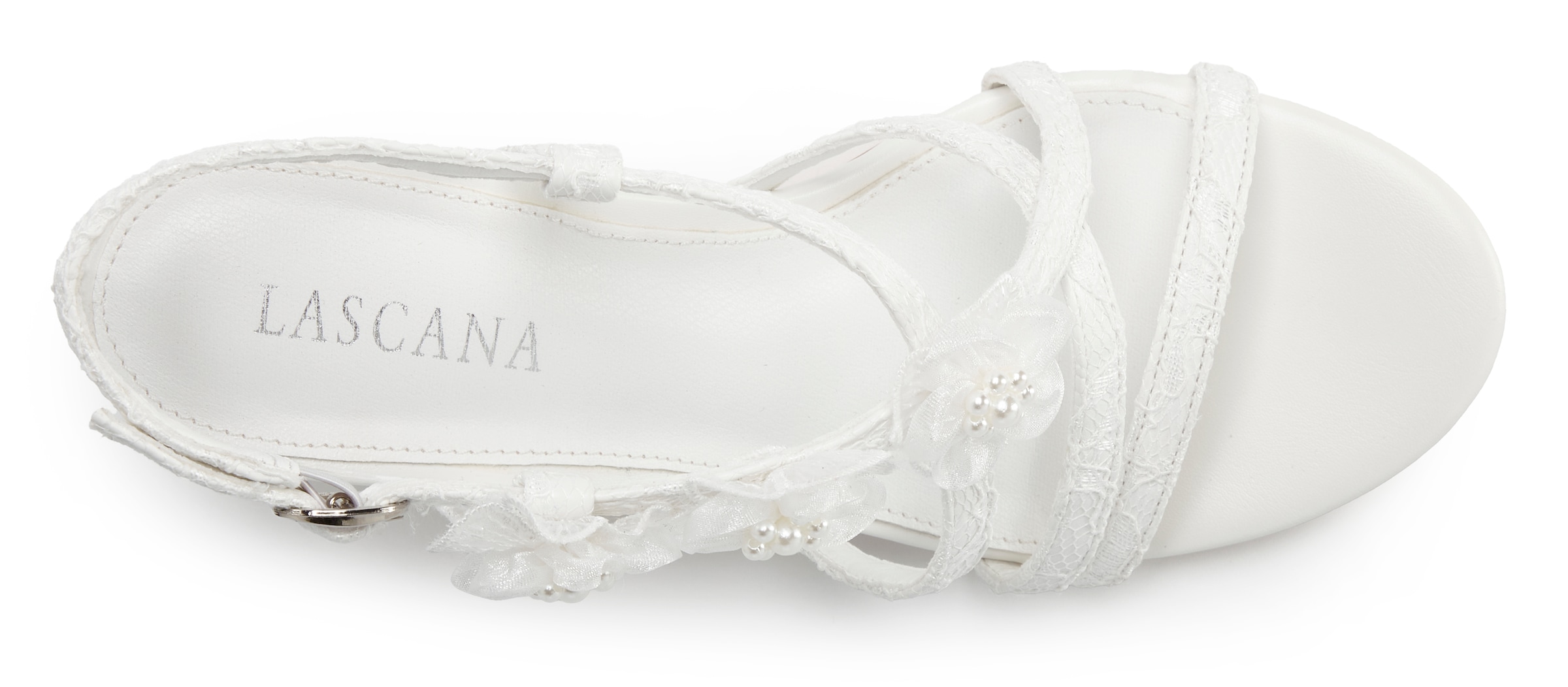 LASCANA High-Heel-Sandalette »Sommerschuh«, Romantische Sandalette