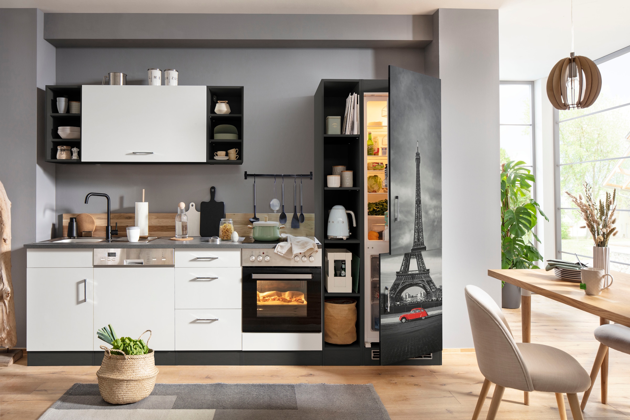 HELD MÖBEL Küchenzeile »Paris«, ohne E-Geräte, Breite 310 cm bestellen |  BAUR