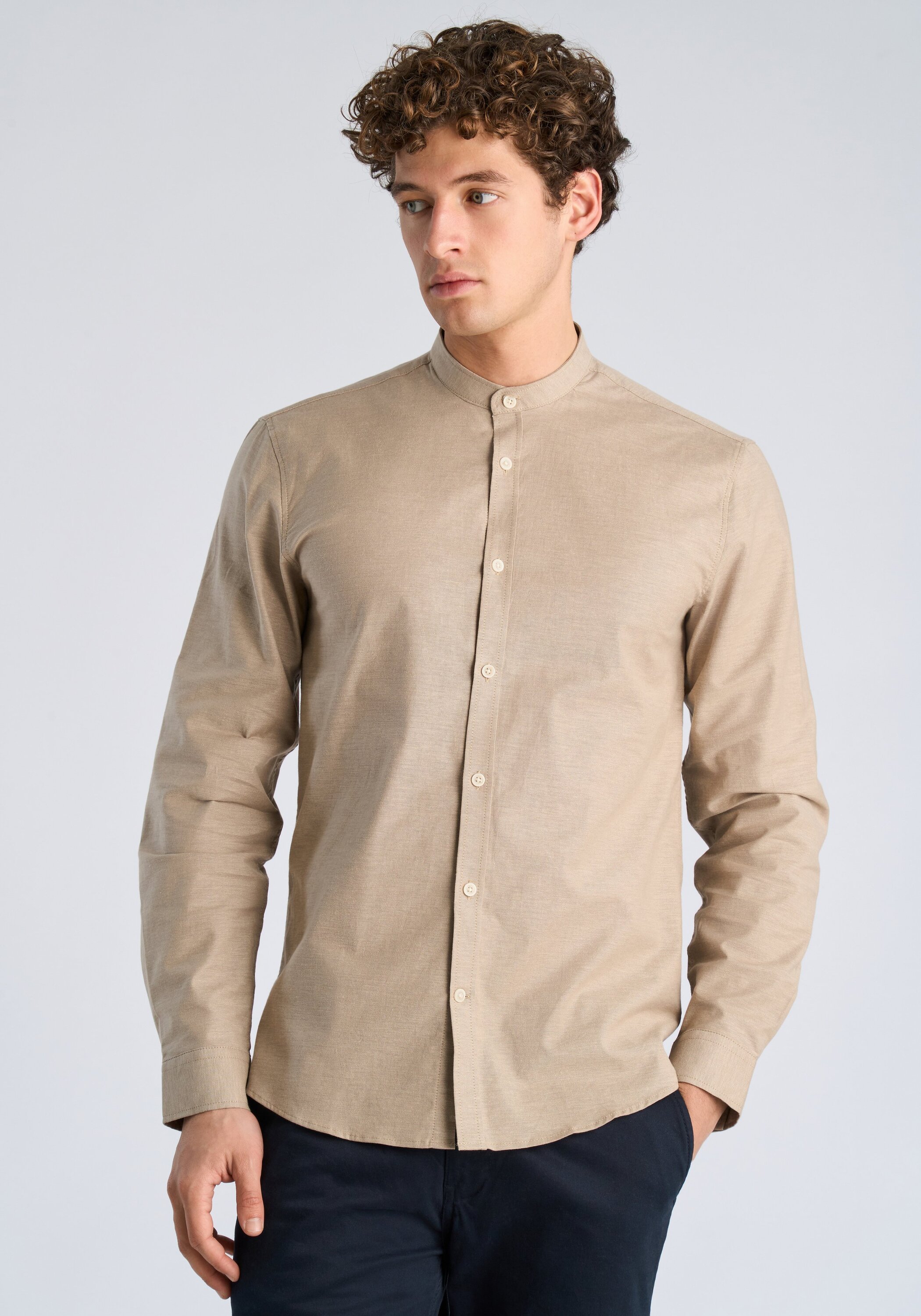 LINDBERGH Businesshemd "Oxford-Hemd (Langarm) Relaxed Fit"