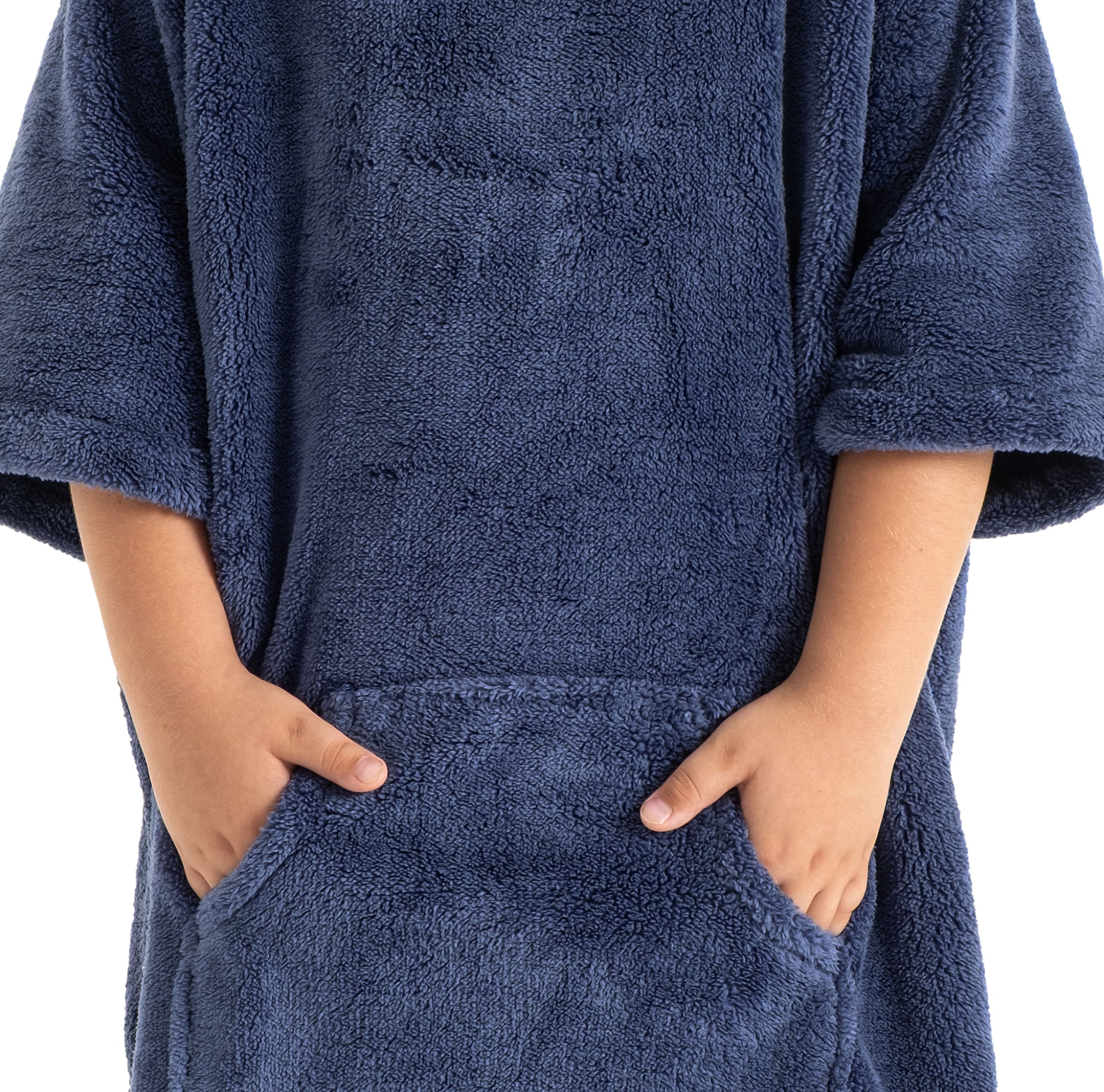 my home Badeponcho »Lillou, für Kinder, ideal für Urlaub oder im Schwimmbad«, (1 St.), weich und kuschelig, Fleece, plüsch, Surfponcho