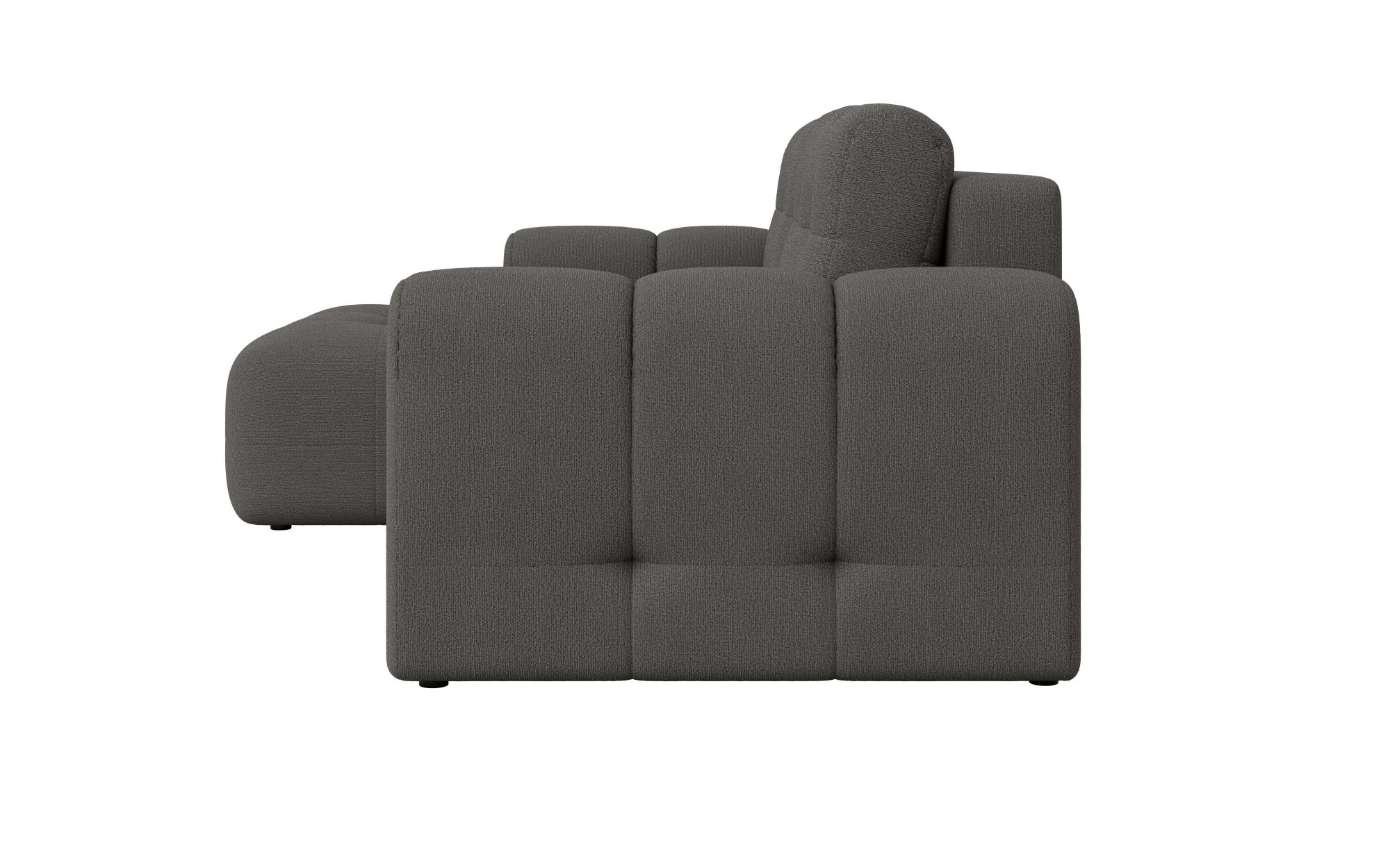 INOSIGN Ecksofa »Manilla, wahlweise mit Bettfunktion, B/T/H 265/170/91 cm«, L-Form mit Recamiere rechts/links bestellbar, Wellenunterfederung
