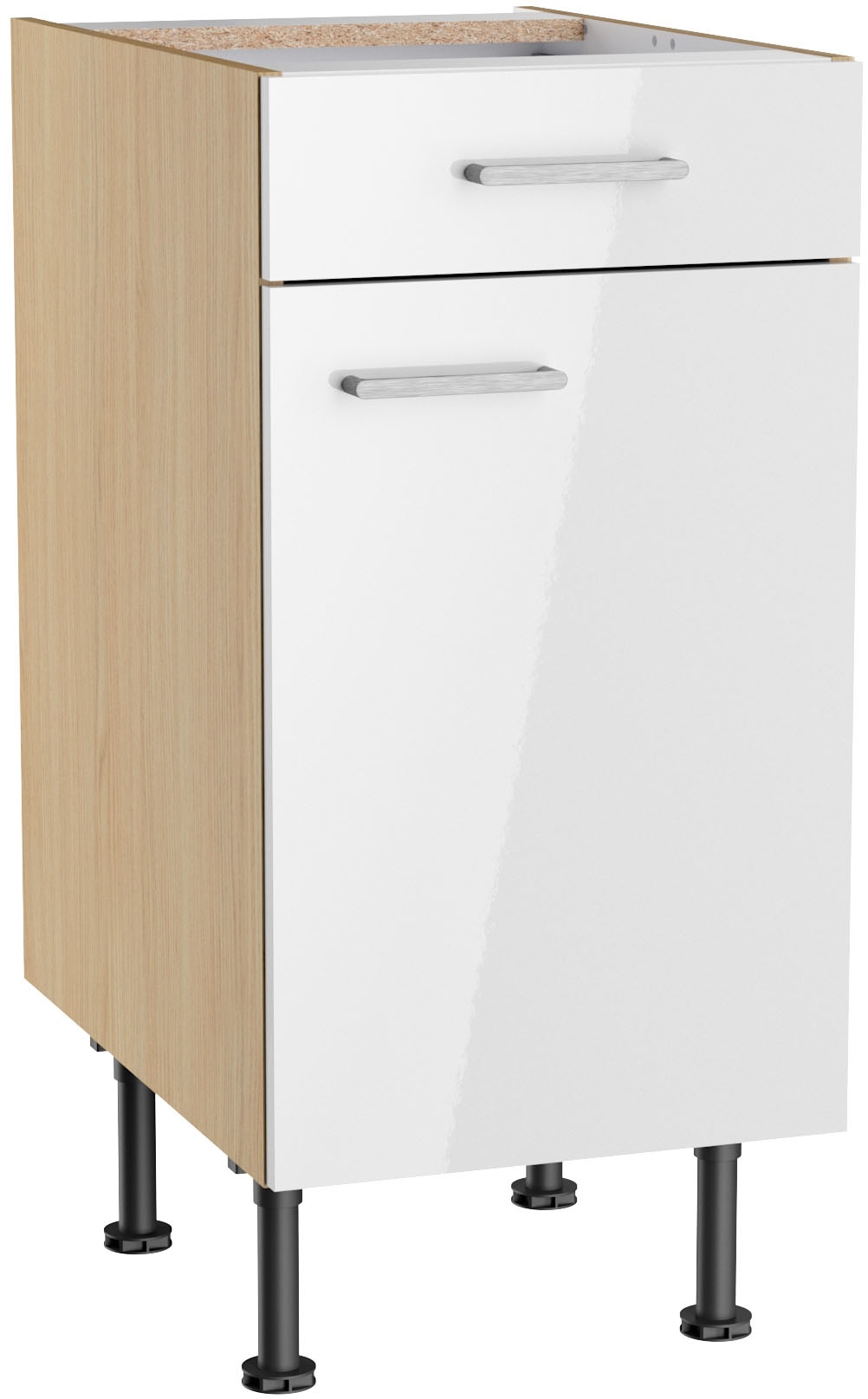KOCHSTATION Unterschrank "KS-Lucy" Breite 40 cm, höhenverstellbare Füße, Soft-Close