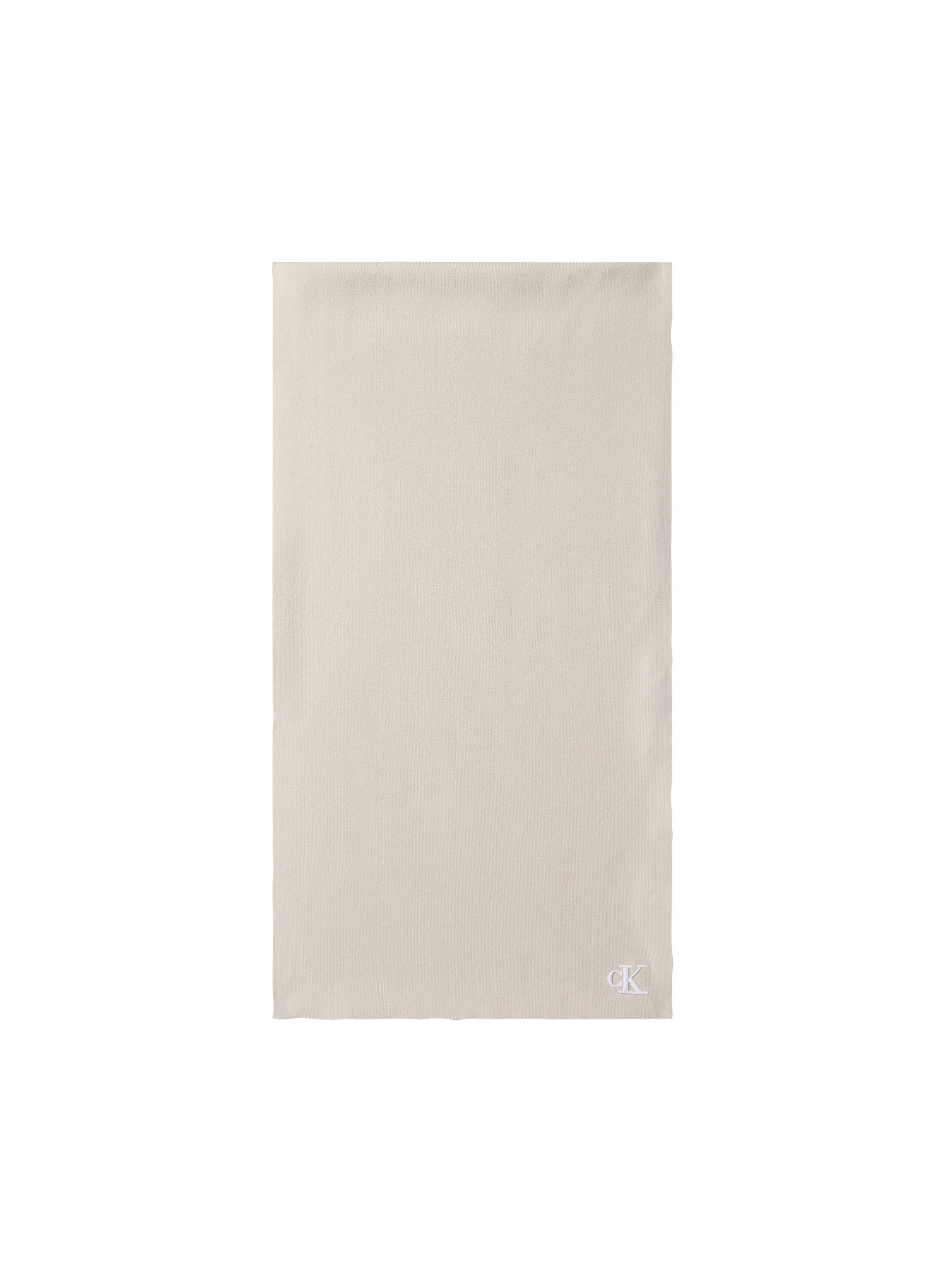 Calvin Klein Strickschal »CK FINE RIB KNITTED SCARF« Regular fit mit Markenlogo