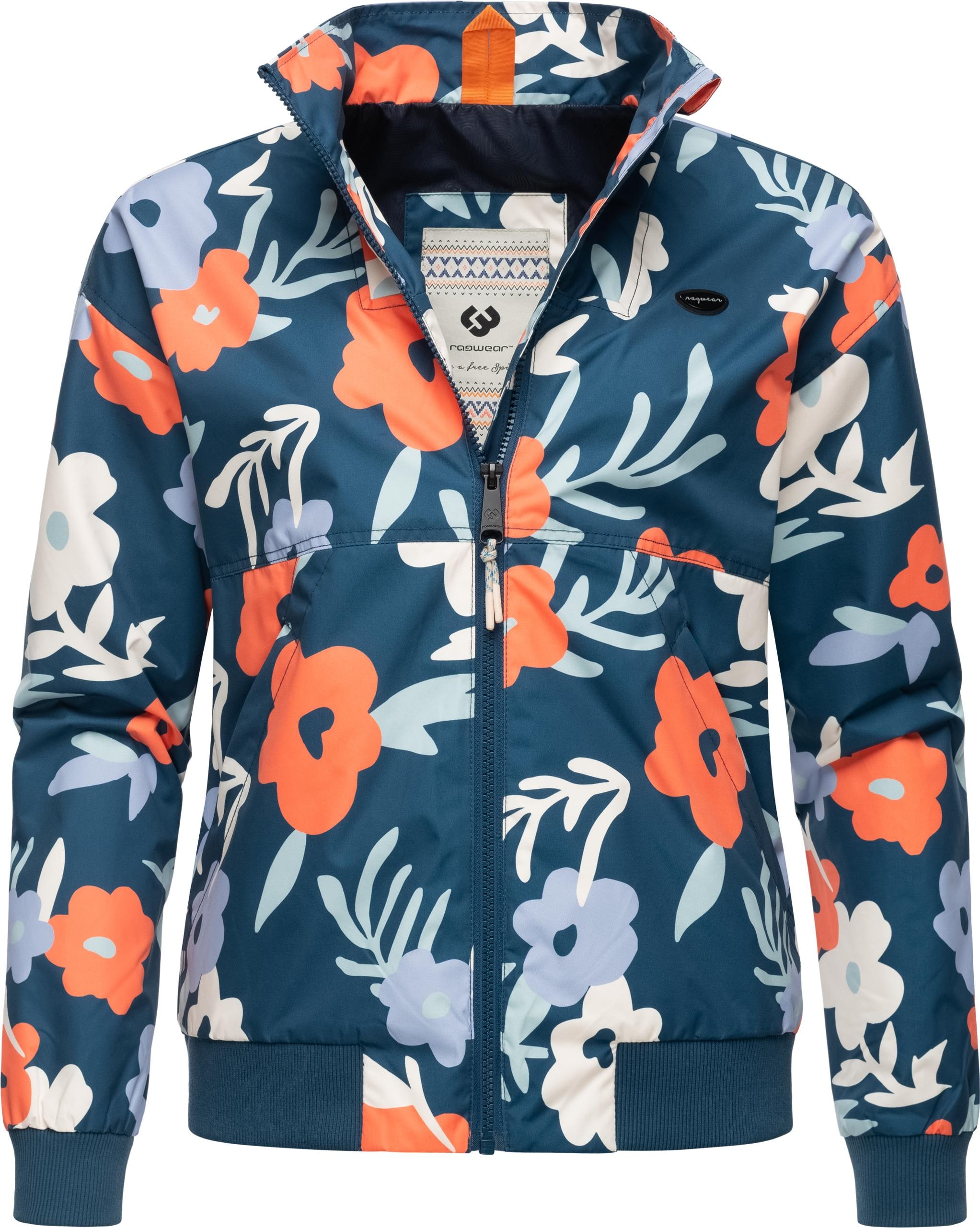 Ragwear Outdoorjacke »Goona Print«, ohne Kapuze, Oversize Übergangsjacke mit modischem Allover-Print