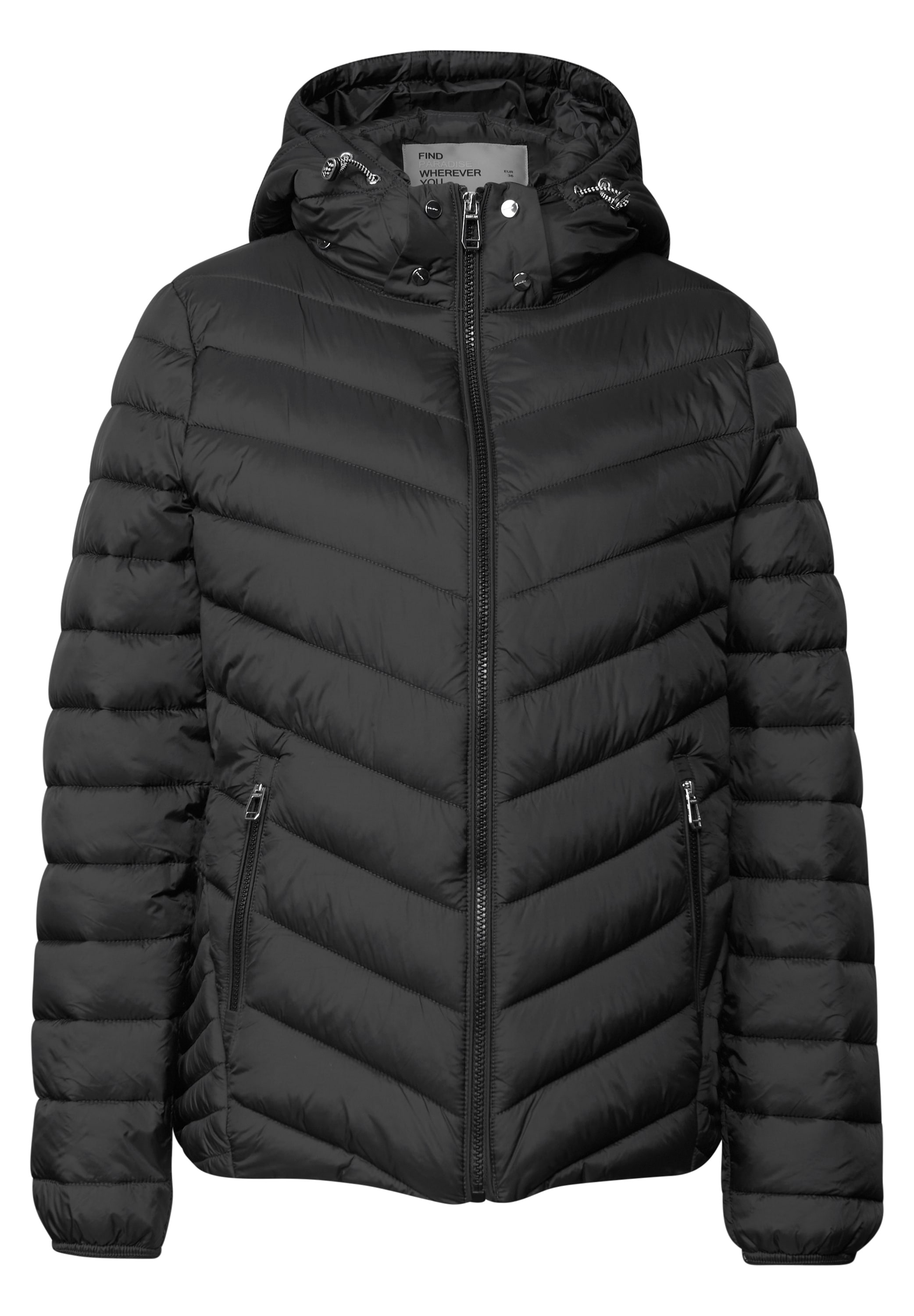 STREET ONE Steppjacke, mit Kapuze, mit Kapuze mit Gummizug