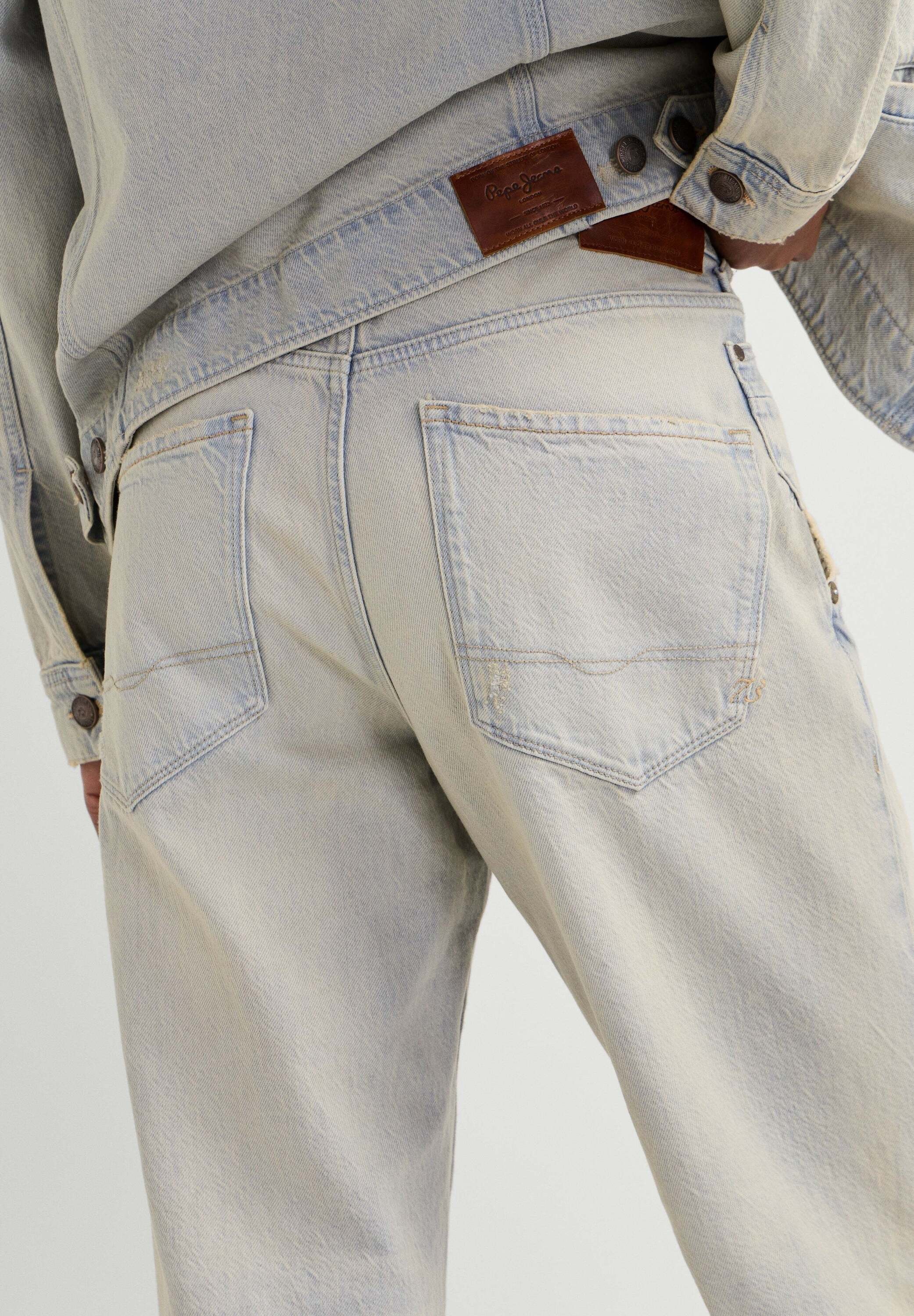 Pepe Jeans Relax-fit-Jeans »Jeans mit entspannter Passform HELIX LOOSE TAPER TINT GREY«