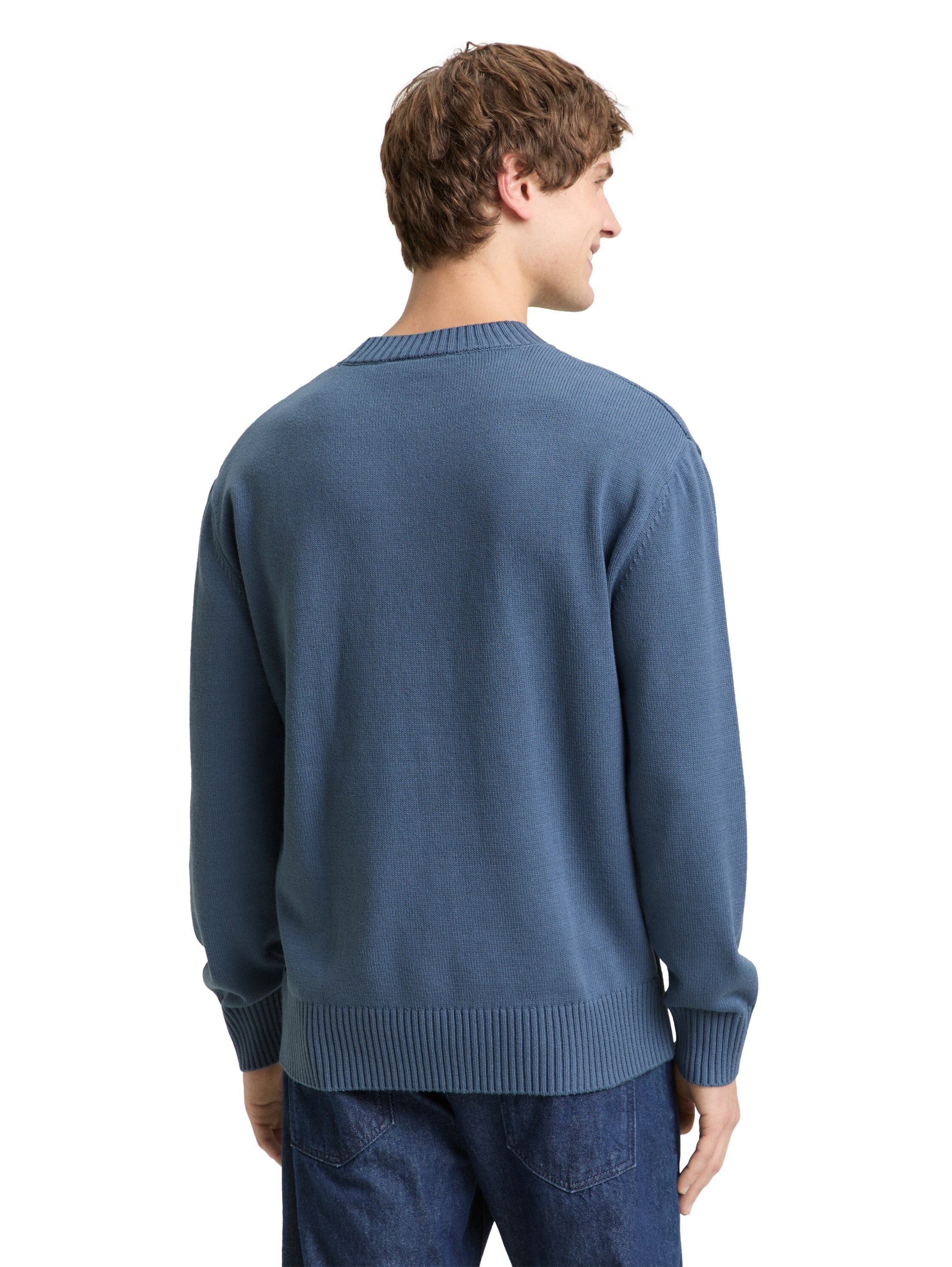 TOM TAILOR Denim Strickpullover mit Norweger-Muster günstig online kaufen