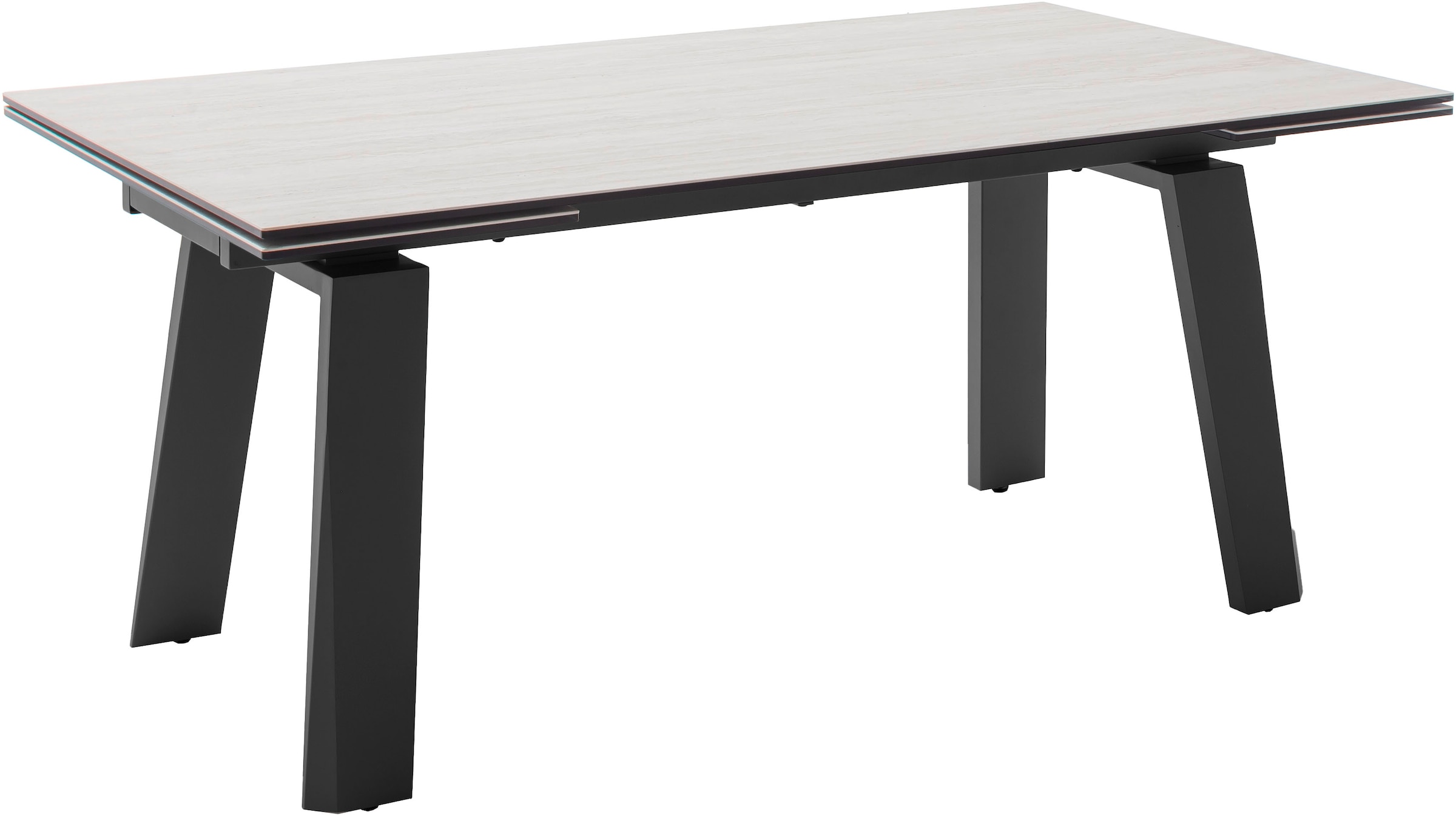 MCA furniture Esstisch »Kalamata« 1 Stk. tlg. Auszugstisch, Stirnauszug, Metallgestell, Keramik, Sicherheitsglas