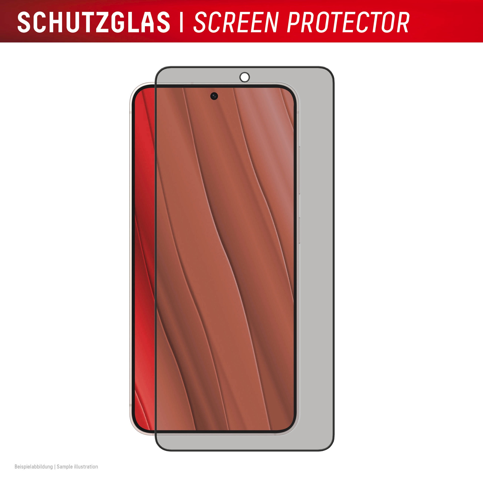 Displex Displayschutzglas »Privacy Glass Screen Protector (Privacy Filter)« für Samsung Galaxy S25 Edge Displayschutzfolie, Schutzfolie, Bildschirmschutz, kratz- & stoßfest