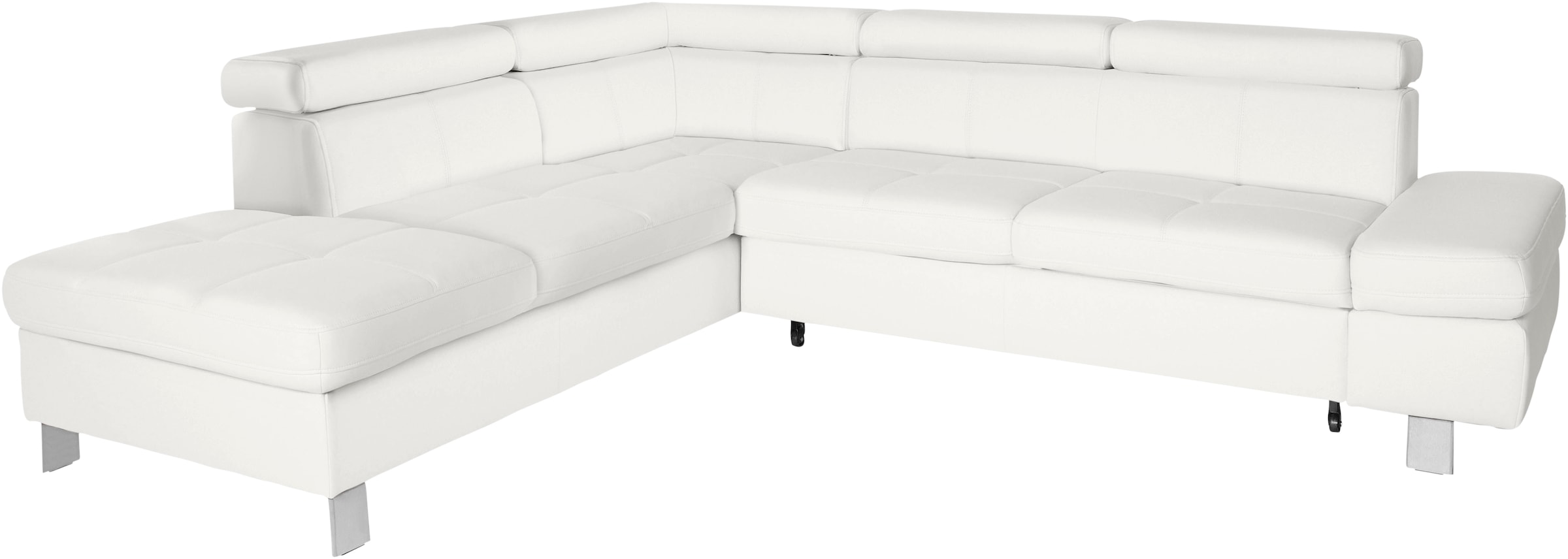exxpo - sofa fashion Ecksofa »Fiji, L-Form«, mit Kopf- bzw. Rückenverstellung, wahlweise mit Bettfunktion