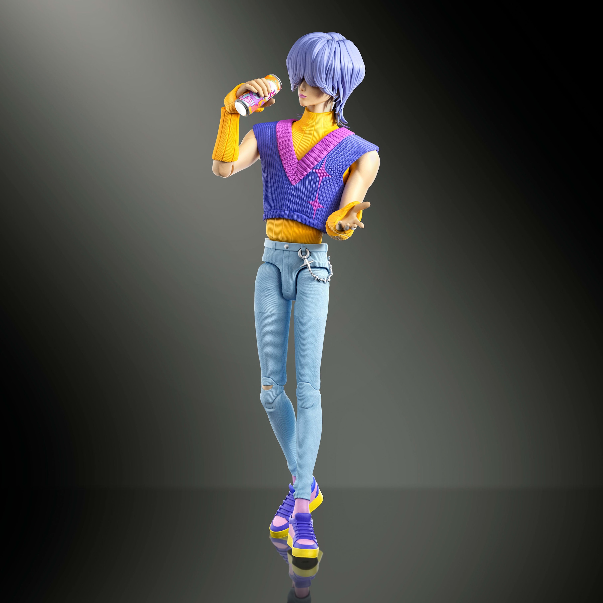 Mattel® Actionfigur »KPop Demon Hunters Saja Boys Mystery Soda Pop« beweglich