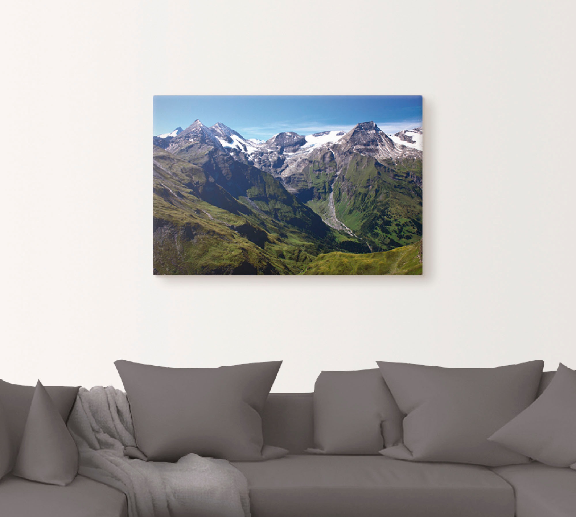 Artland "Berge rund um den Großglockner" Berge 1 Stk. tlg. als Leinwandbild günstig online kaufen