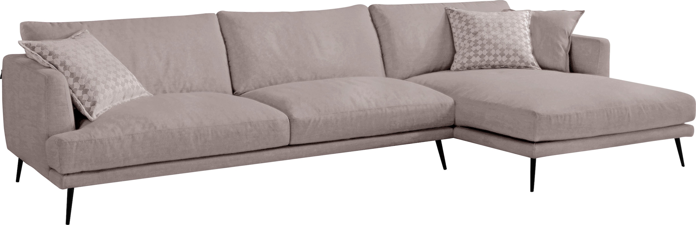 Egoitaliano Ecksofa "Sophia, Designsofa mit extrakomfortablem Sitzkomfort", günstig online kaufen