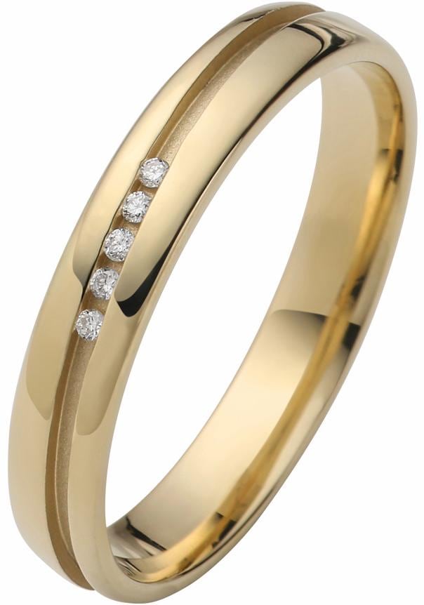 Firetti Trauring »Schmuck Geschenk Gold 375 Hochzeit Ehering "LIEBE"«, Made in Germany, wahlweise mit oder ohne Brillanten