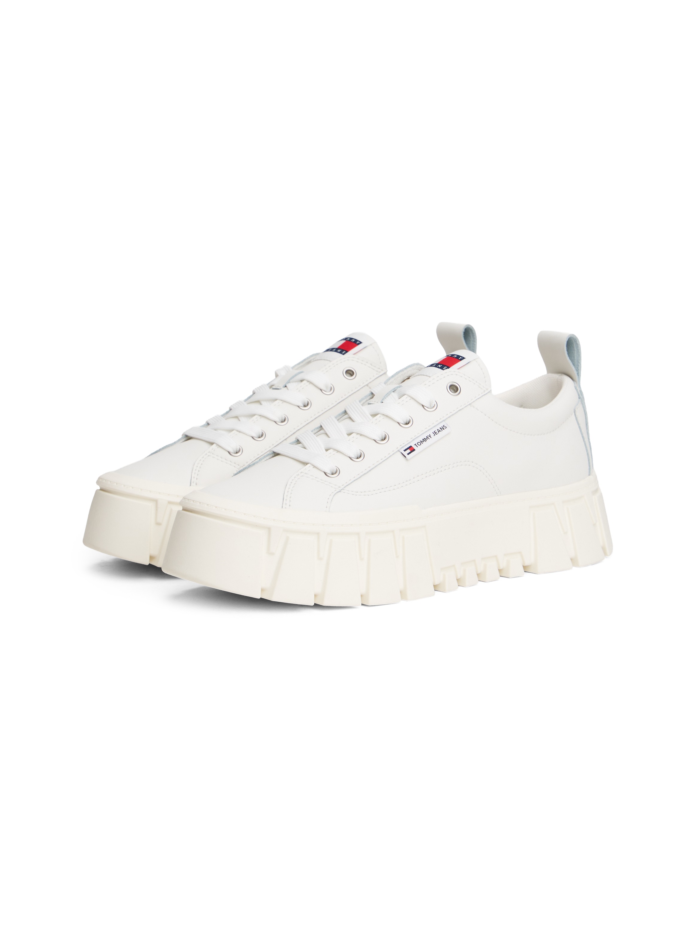 Tommy Jeans Plateausneaker "TJW VULC FLATFORM LEATHER", Freizeitschuh, Halb günstig online kaufen