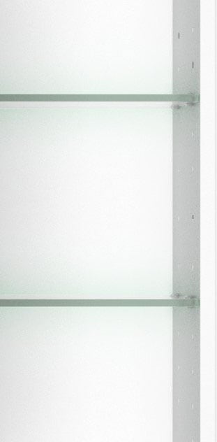 HELD MÖBEL Spiegelschrank »Trento, verschiedene Ausführungen und Farben«, Breite 100 cm, mit 3D-Effekt, Spiegeltüren, Inklusive LED-Beleuchtung